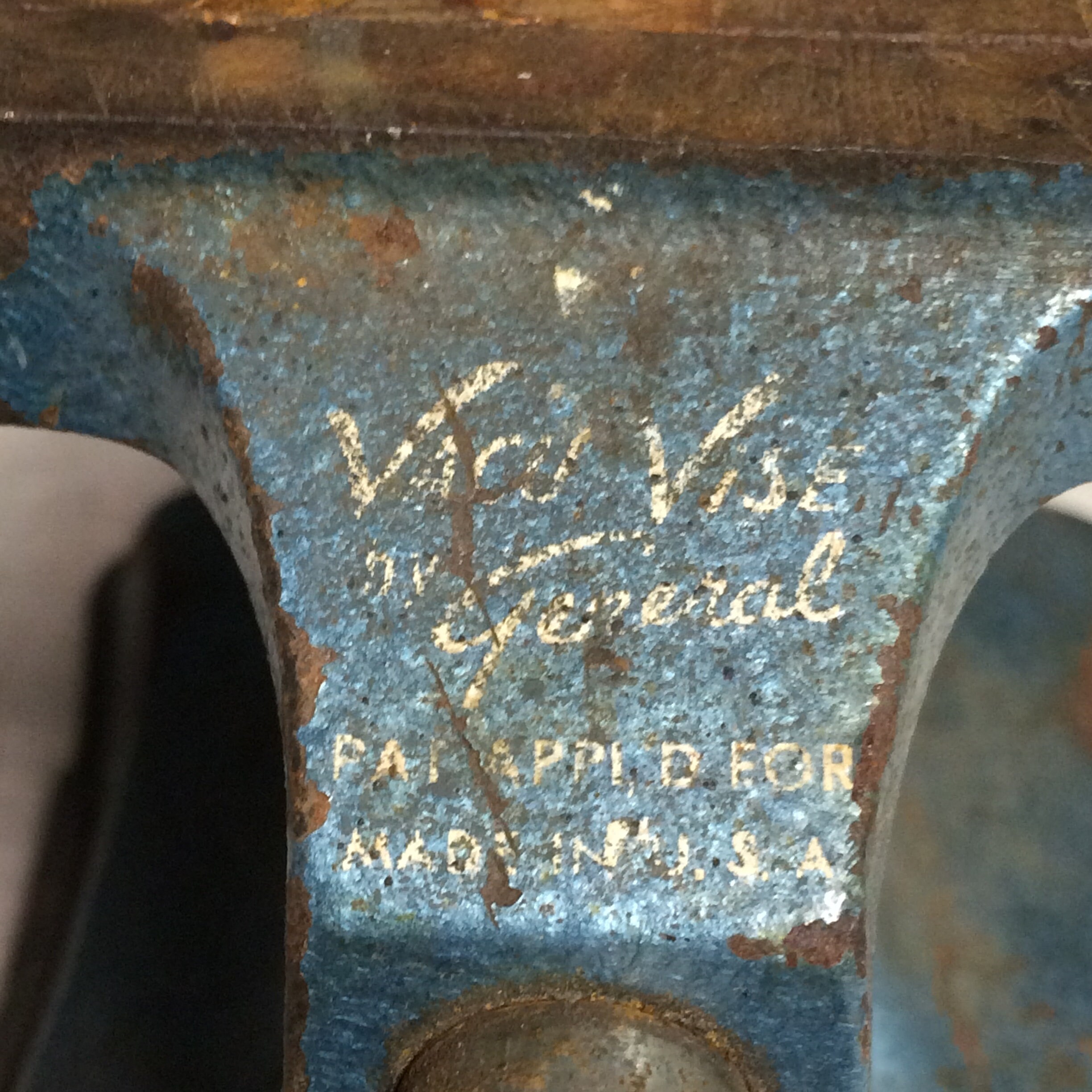 Vintage General Vacu Vise Bench Top Vacuum Base Portable Table Vice