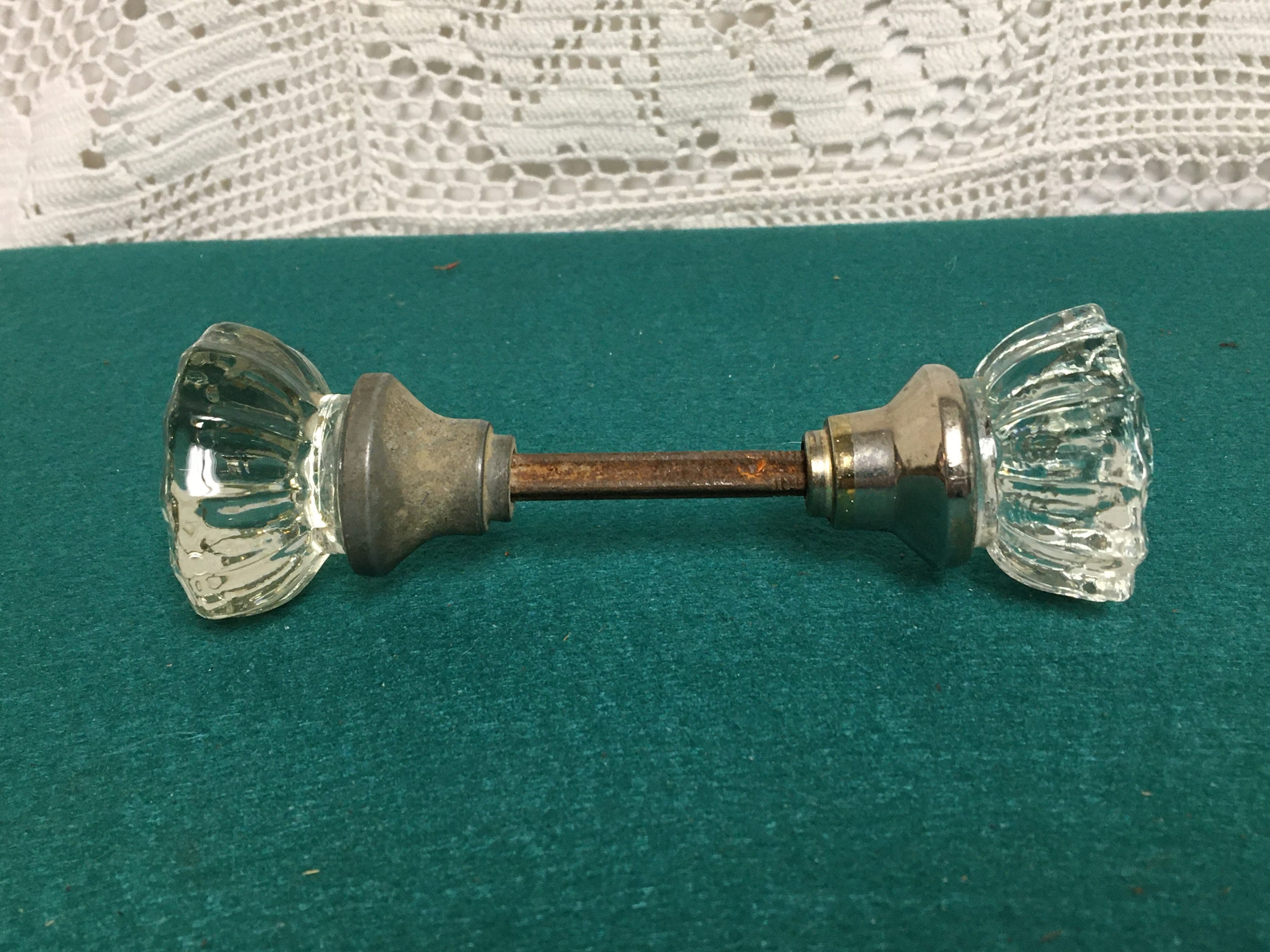 Antique Glass Door Knobs, Vintage Door Hardware, Architectural Salvage
