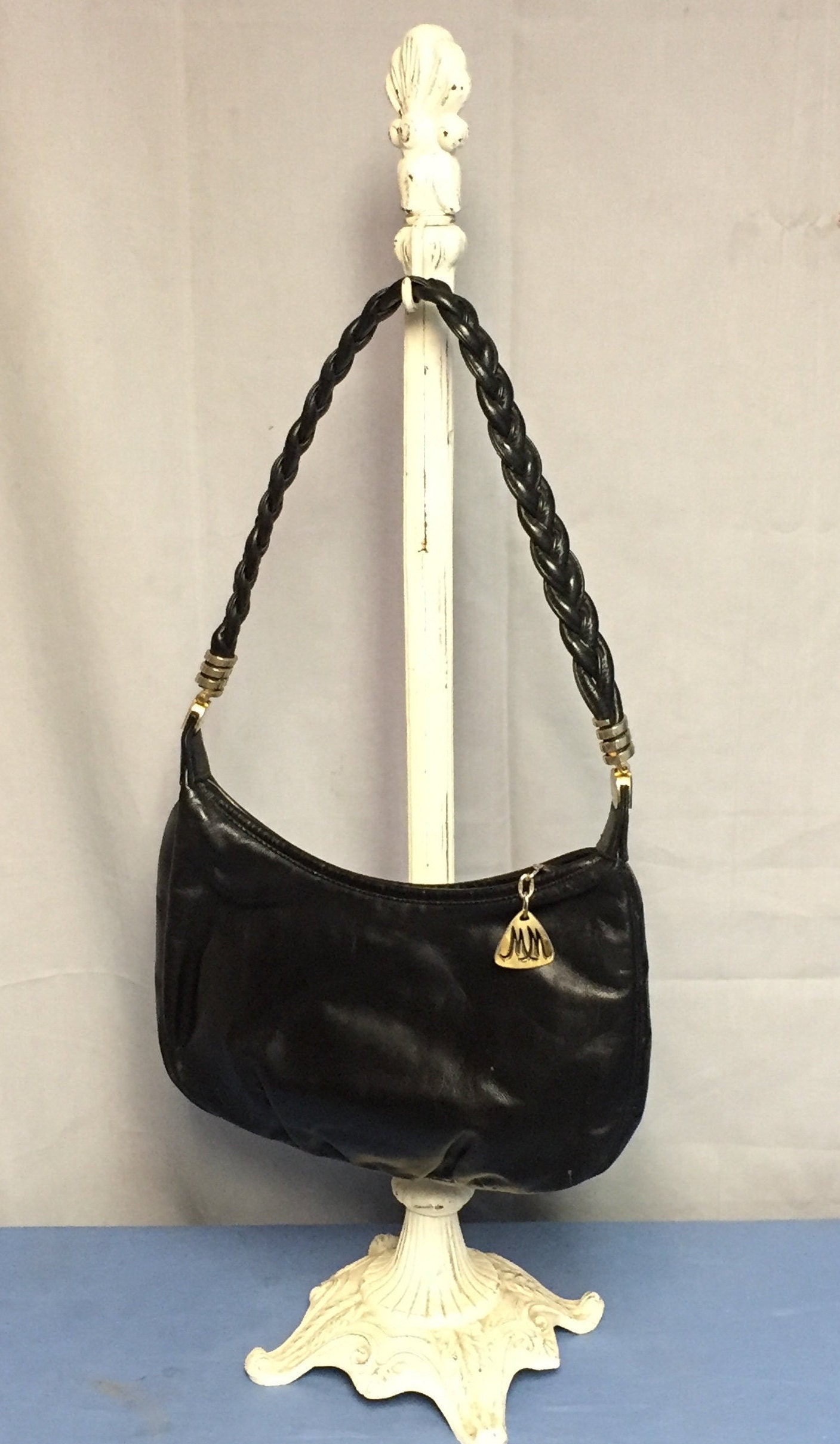 Morris Moskowitz, Black, Leather Purse, Designer Handbag