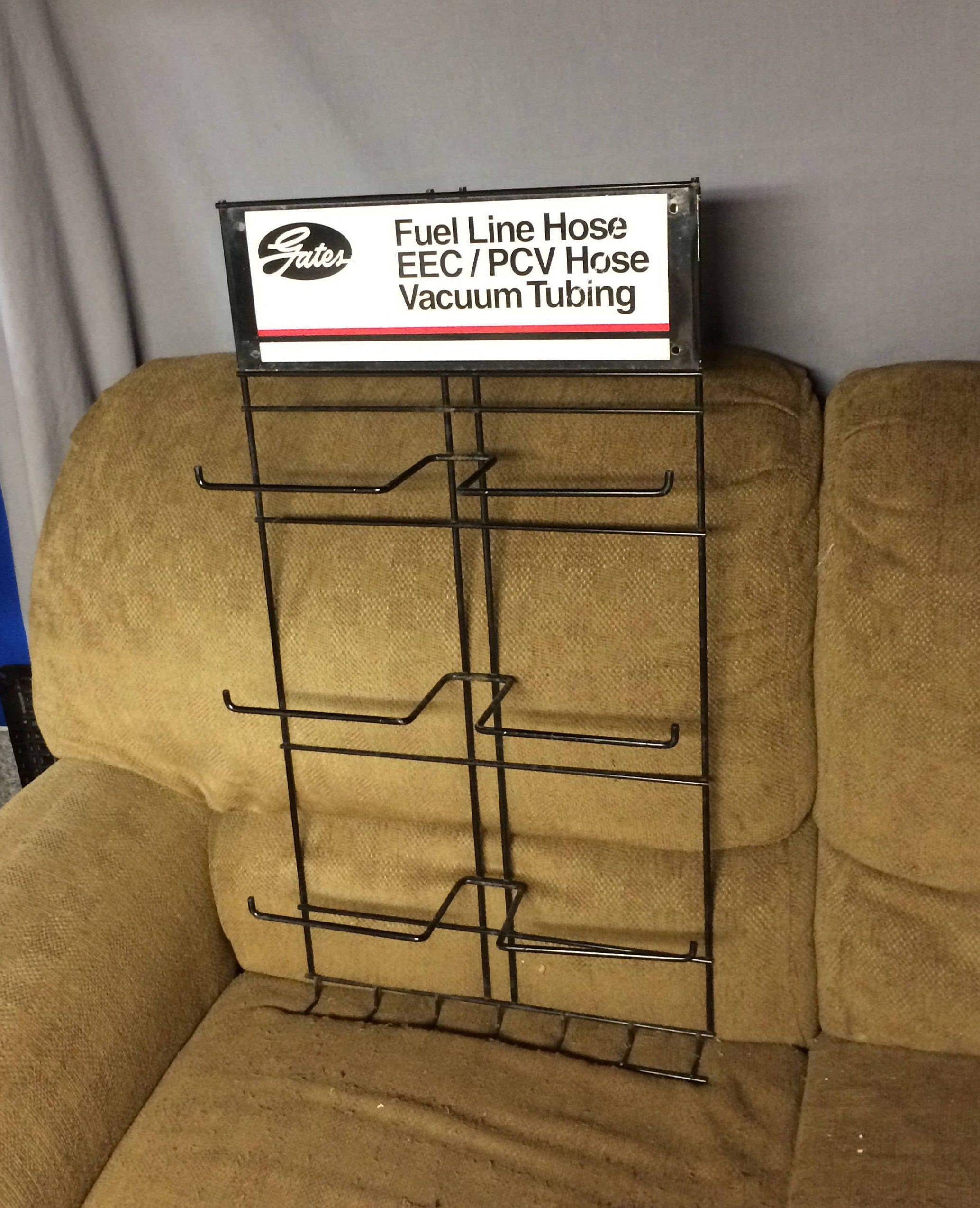 GATES Automotive Gas Station Advertising Display Rack Gates Belts Hoses