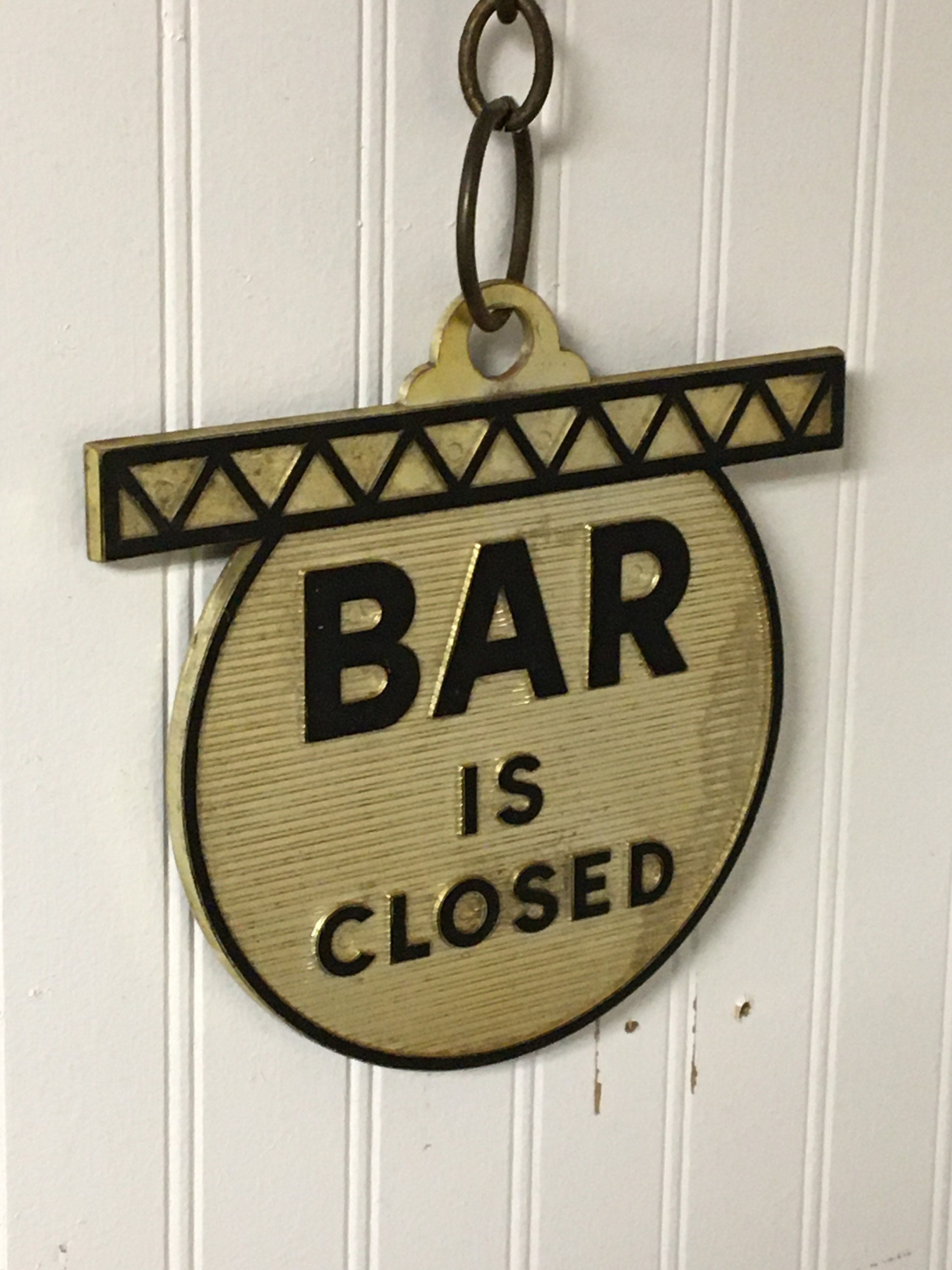 1970's Bar Open Bar Closed Sign, Mid Century Bar Room Front Door Open Sign, Breweriana, Man Cave