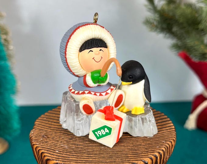 Featured listing image: 1984 Hallmark Keepsake Ornament, "Frosty Friends", Fifth in Collectible Series