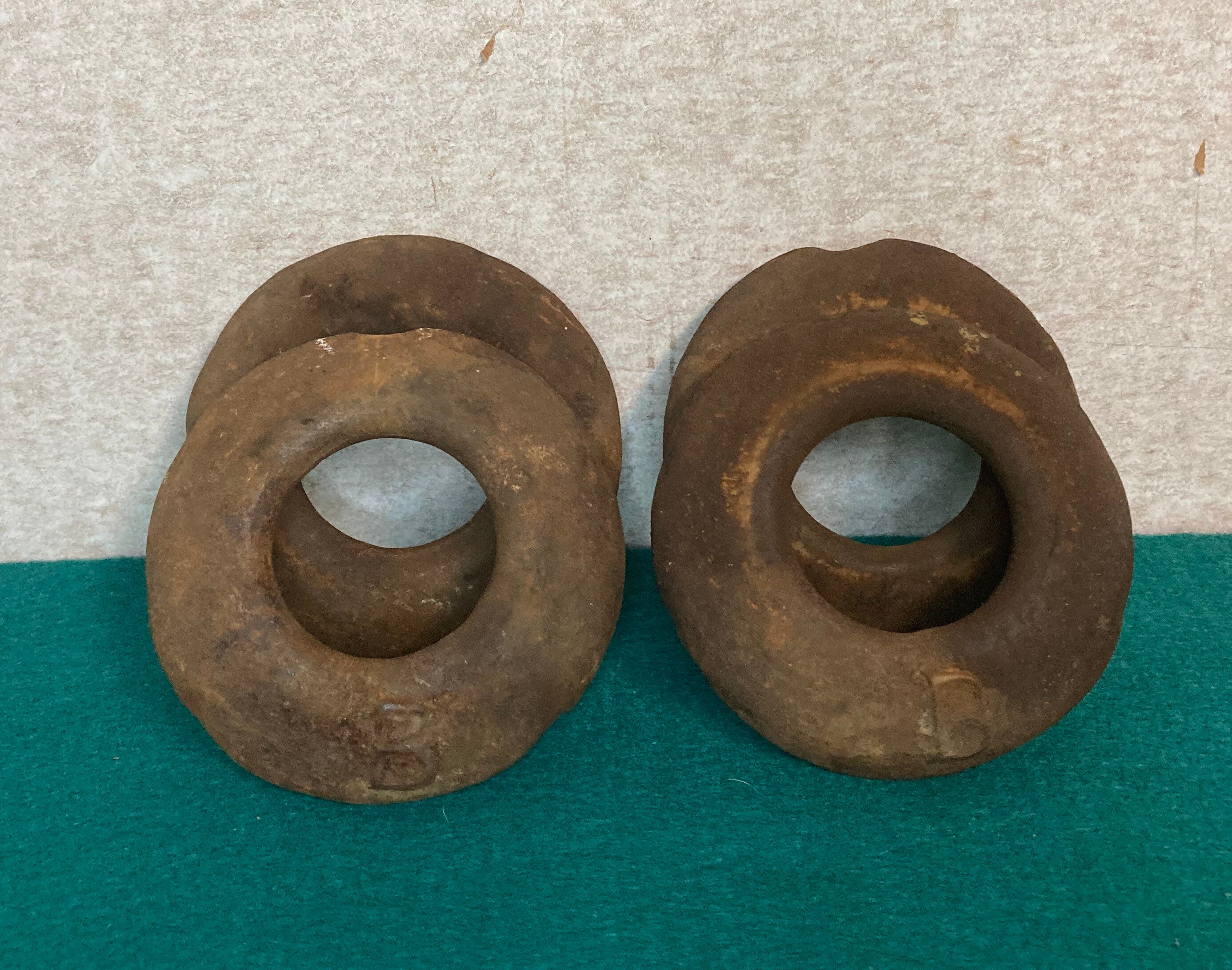 Antique Iron Pitching QUOITS, Outdoor Lawn Party Game, Amish