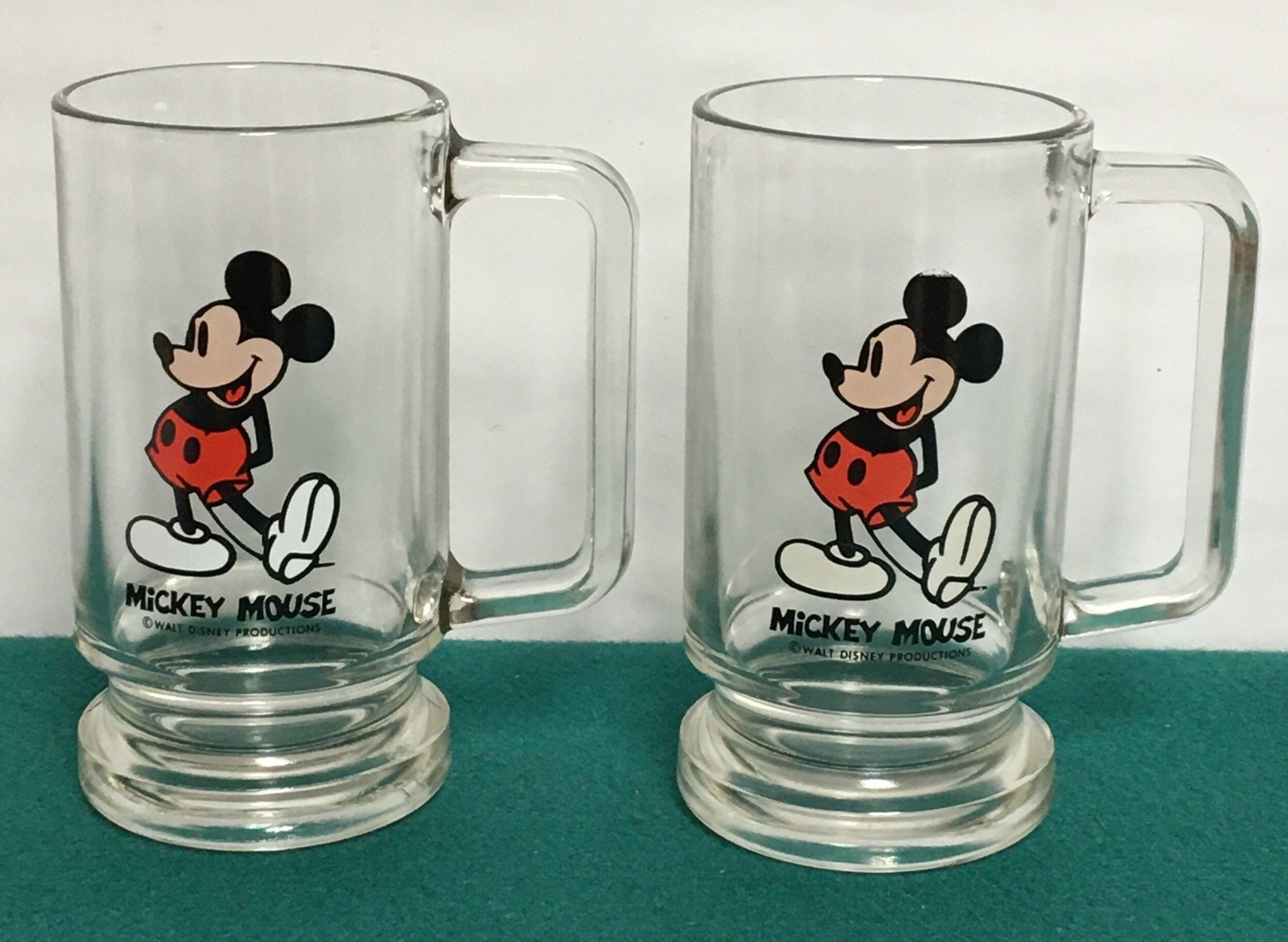 Disney Frosted Etched Mickey Mouse Tall Pilsner Beer Glass Barware