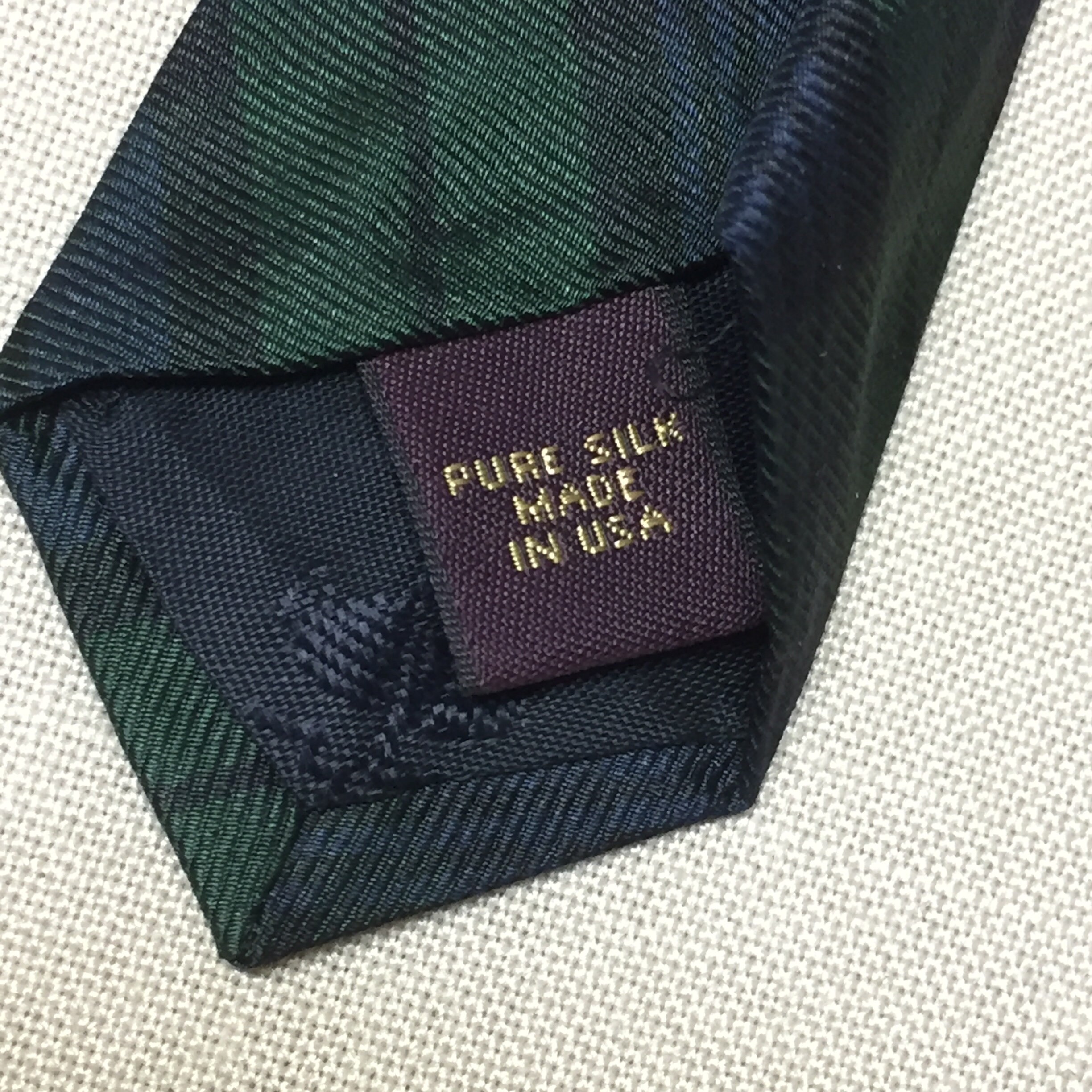 Brooks Brothers Makers Silk Men's Tie, Green Plaid Tie, Tartan Tie ...