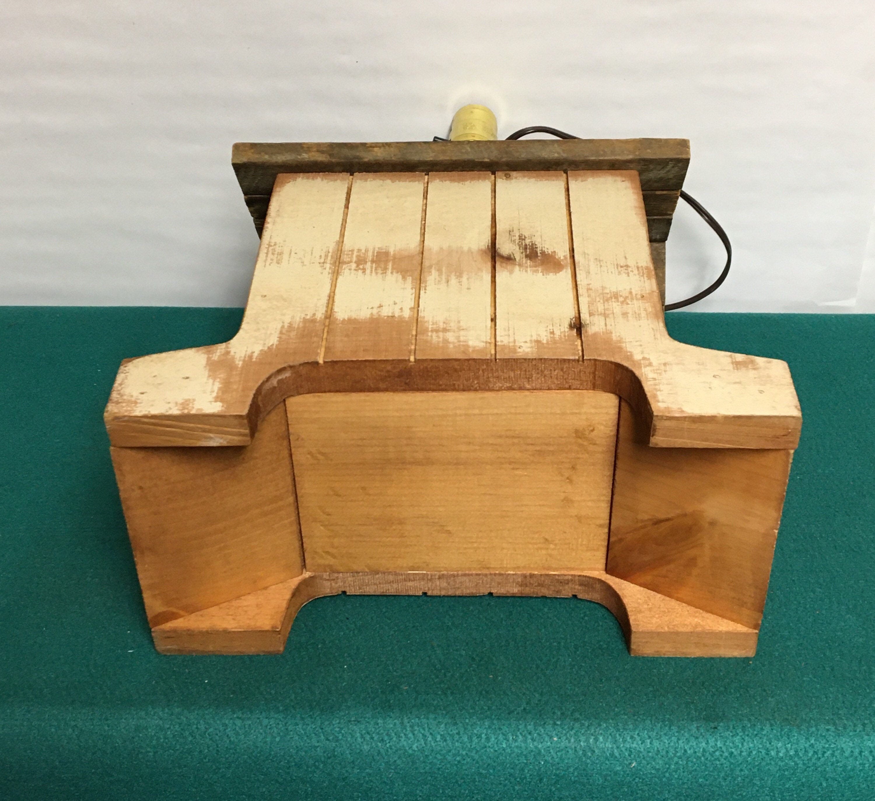 Unique Hand Made Covered Bridge Table Lamp, Americana, Country Farmhouse