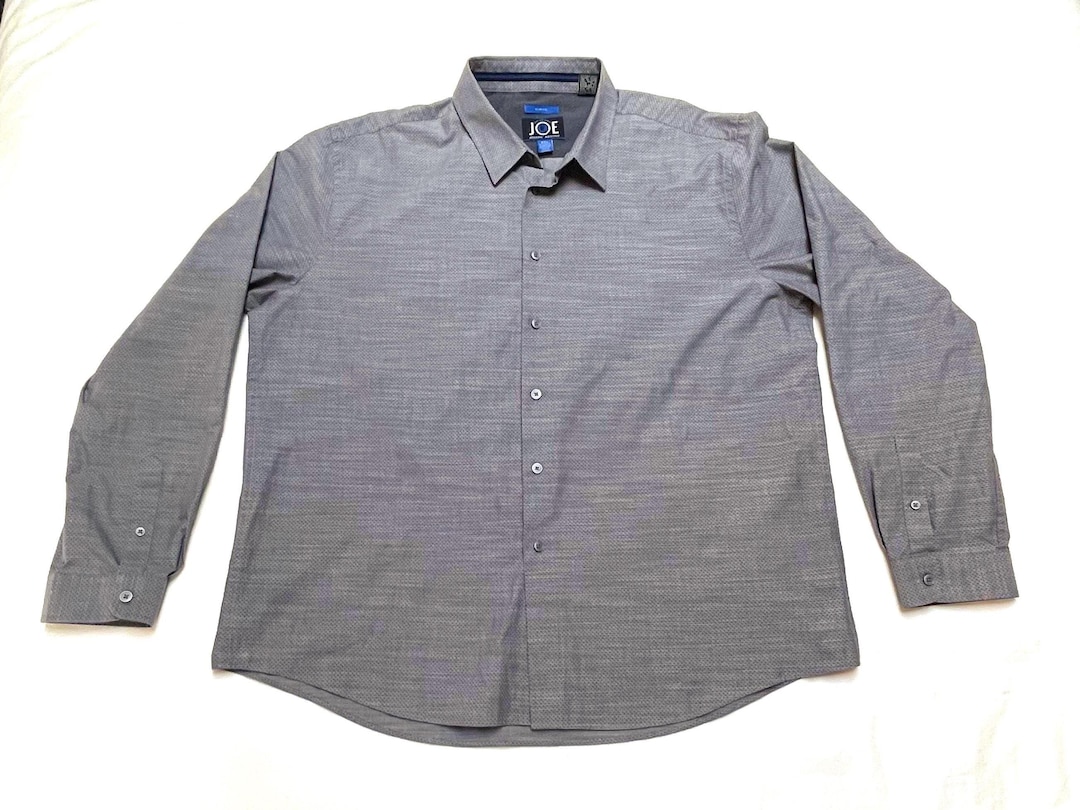 Just One Earth "joe", Joseph Abboud, Men's Gray Button Down Shirt - Etsy  New Zealand