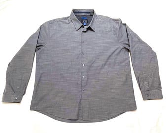 Just One Earth "JOE", Joseph Abboud, Men's Gray Button Down Shirt