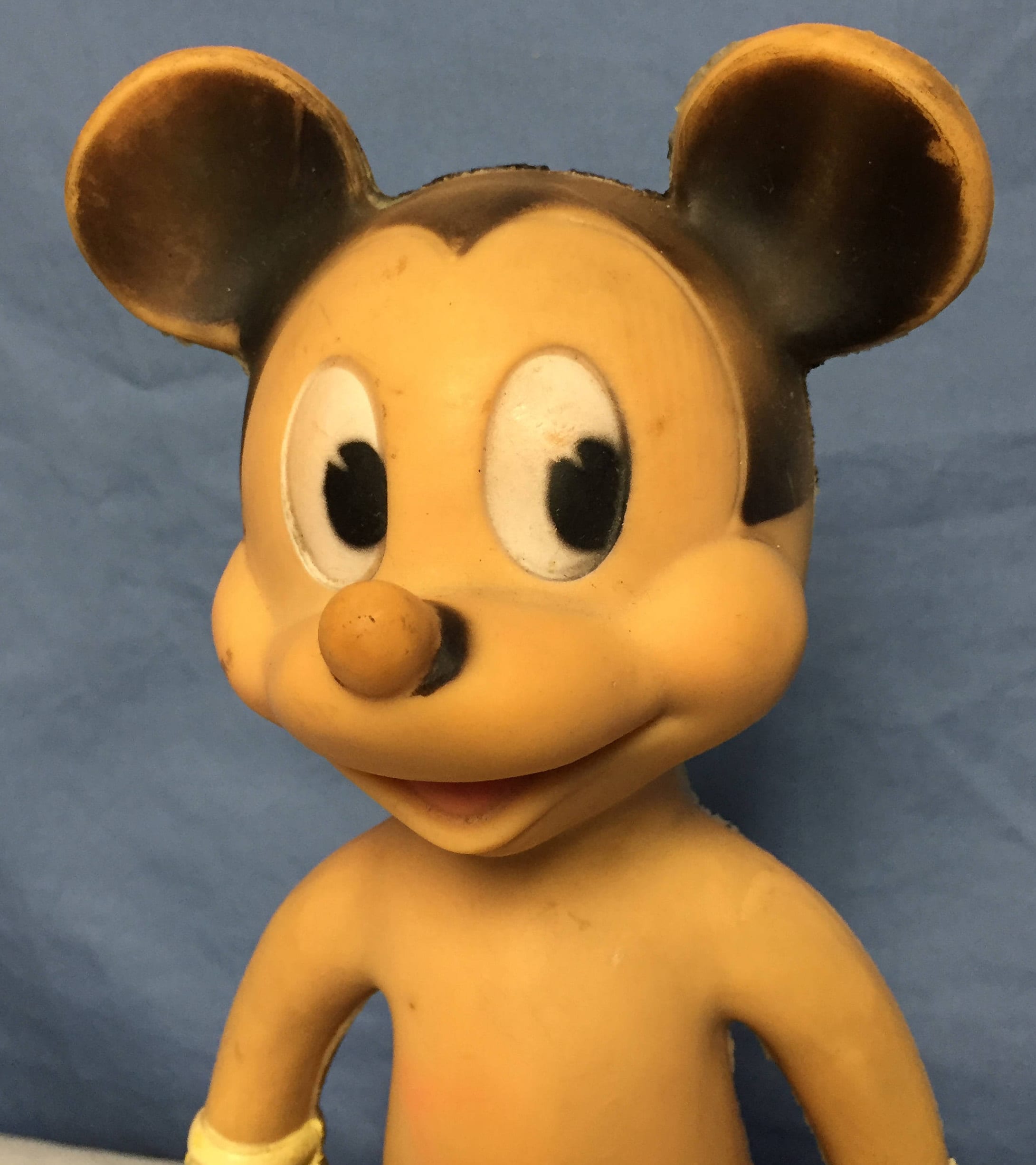 Vintage Mickey Mouse Rubber Squeak Toy Sun Rubber Co