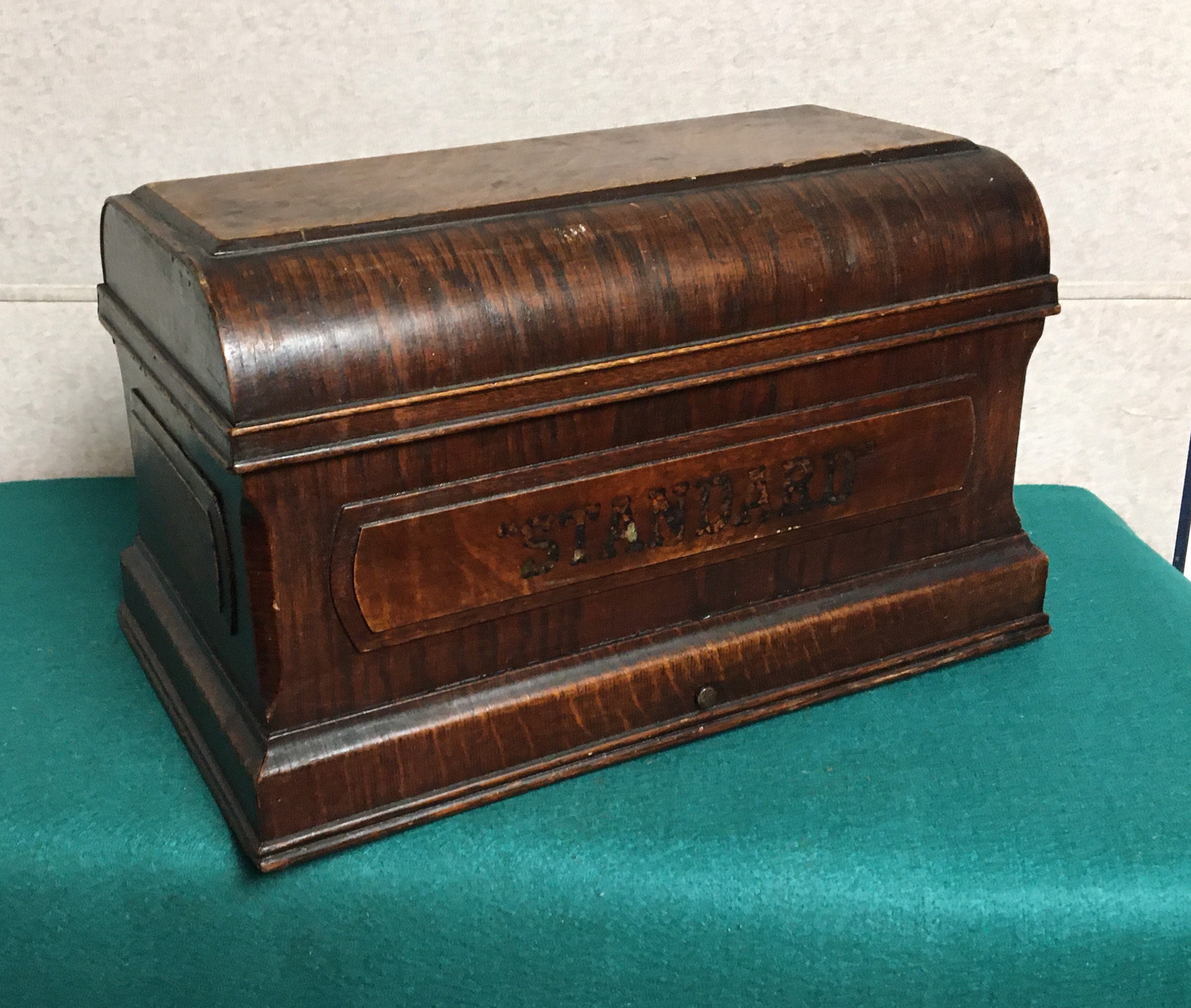 STANDARD Treadle Sewing Machine Wooden Top Cover, Coffin Case, Oak