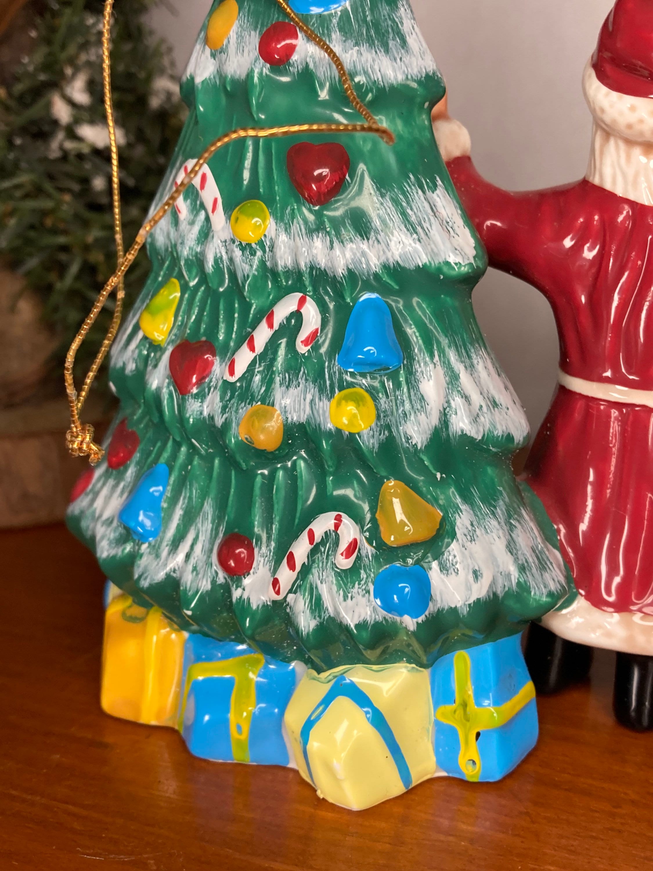 1987 Bone China Santa and Christmas Tree
