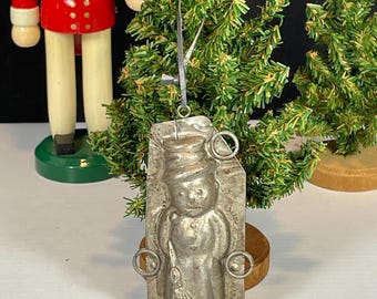 Snowman Metal Candy Mold, Ornament