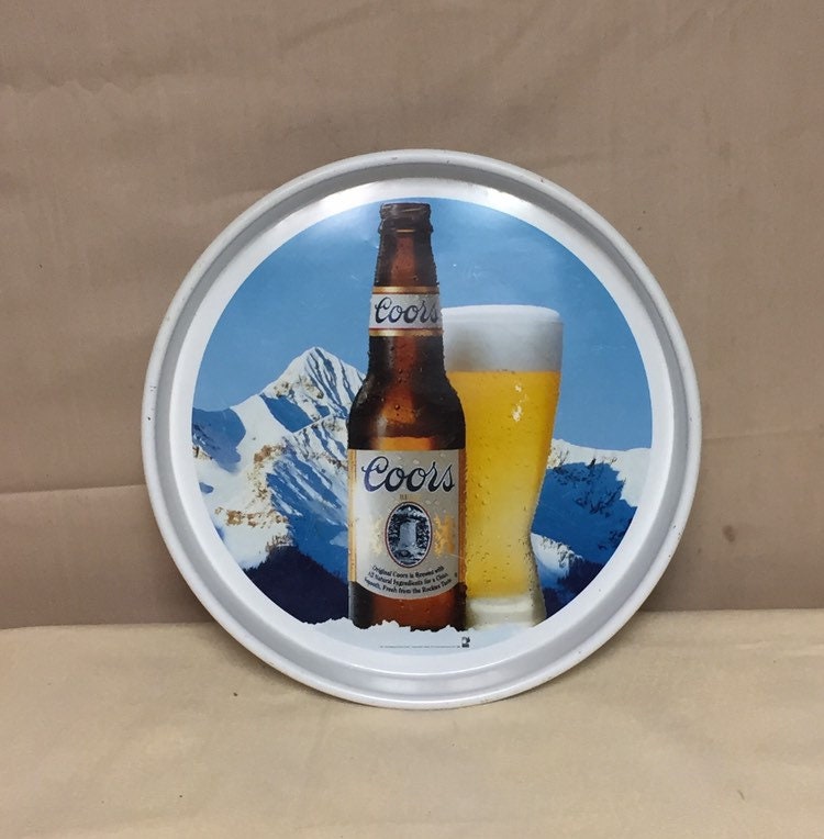 Vintage 1990's Original Coors Beer 13 Serving Tray, Barroom Pub