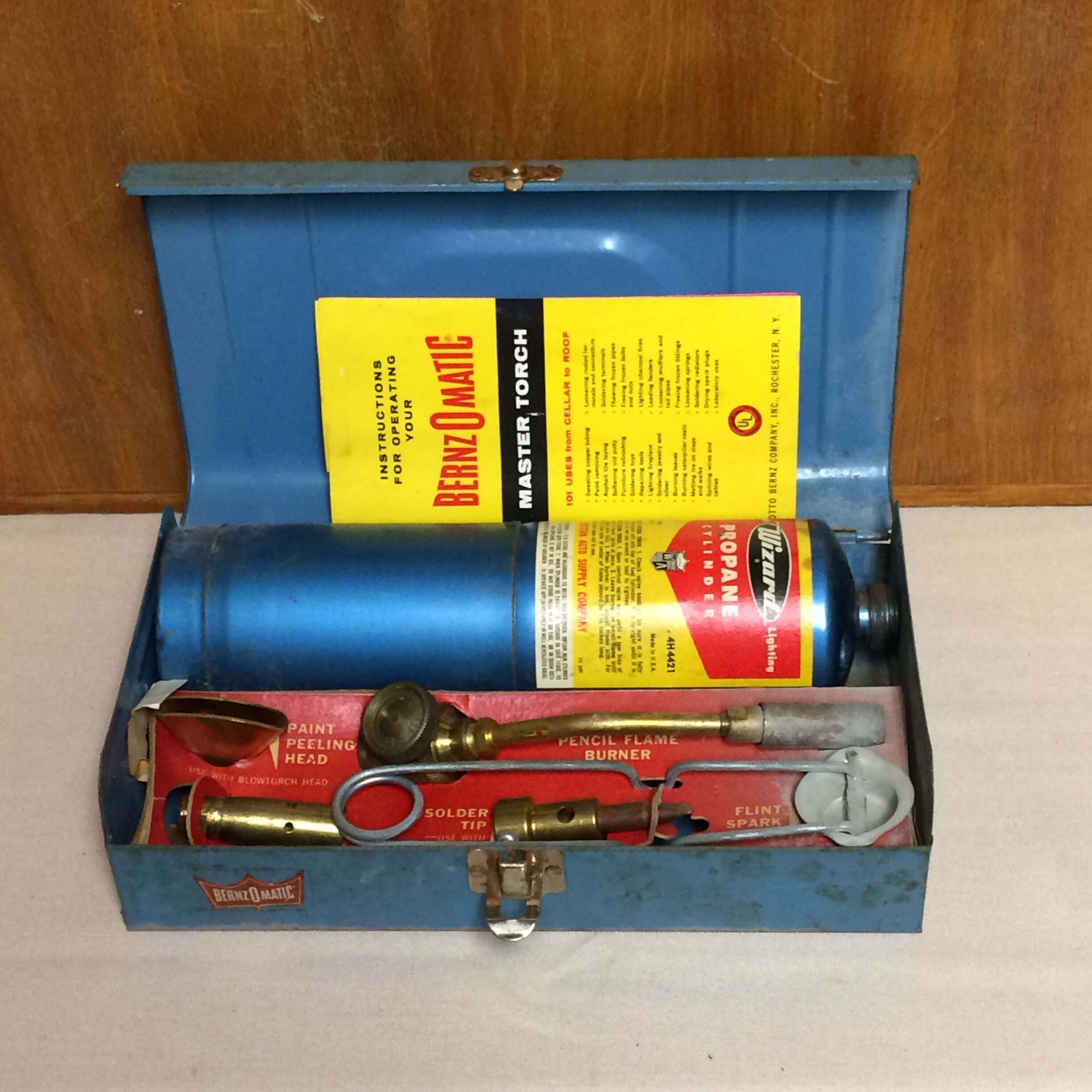 Vintage BenzoMatic Master Propane Torch Kit with Original Metal