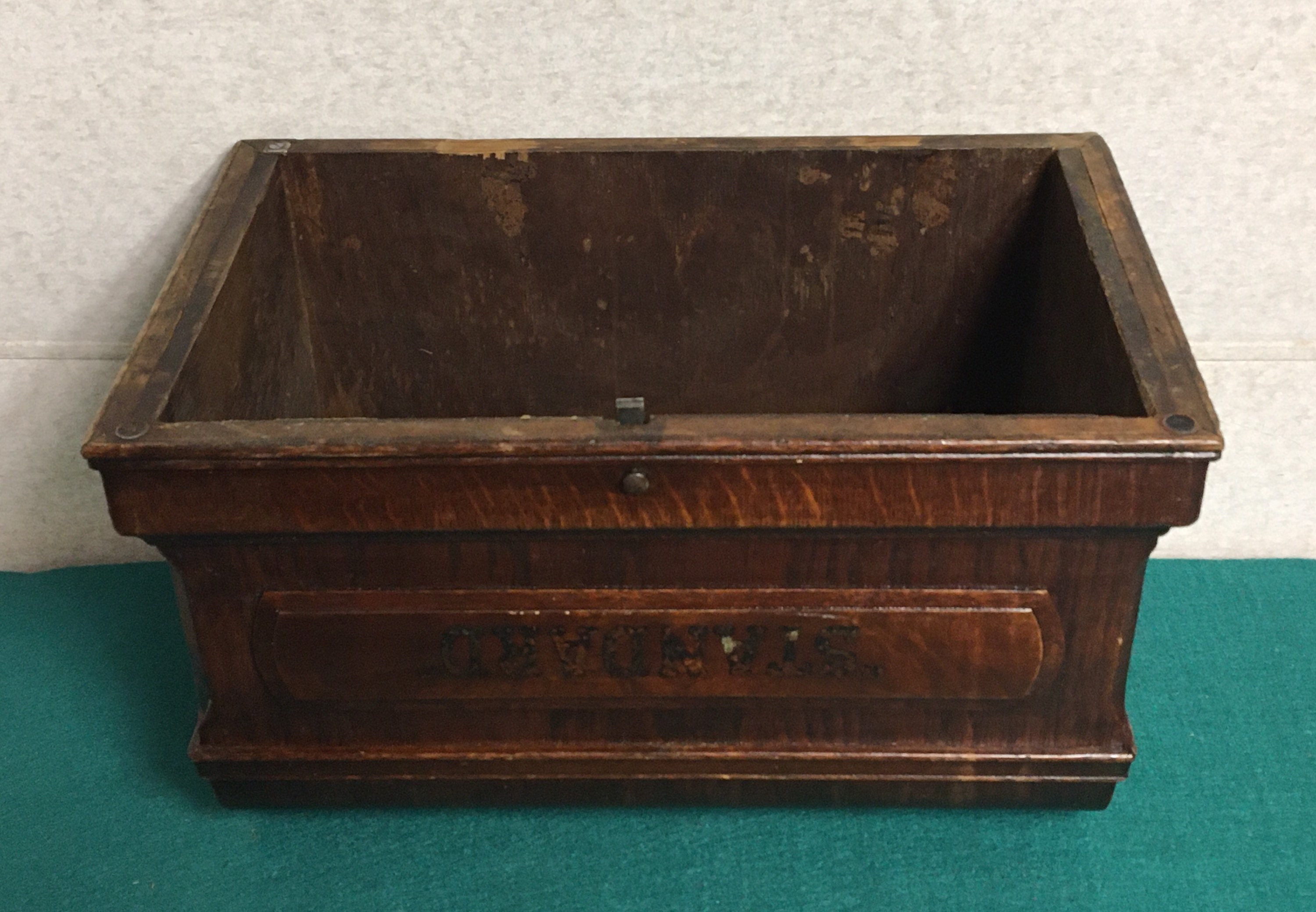 STANDARD Treadle Sewing Machine Wooden Top Cover, Coffin Case, Oak
