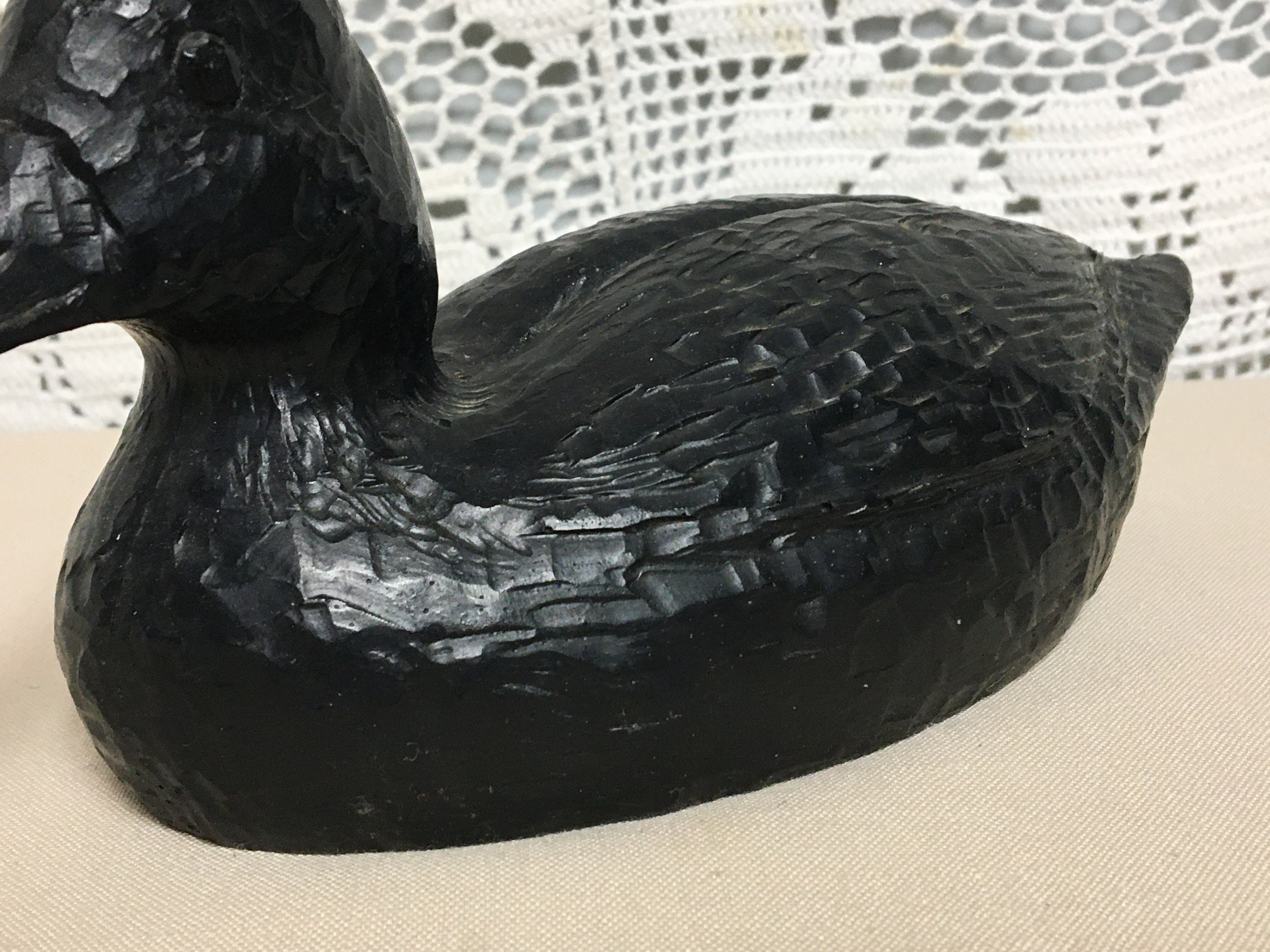 resin duck statue