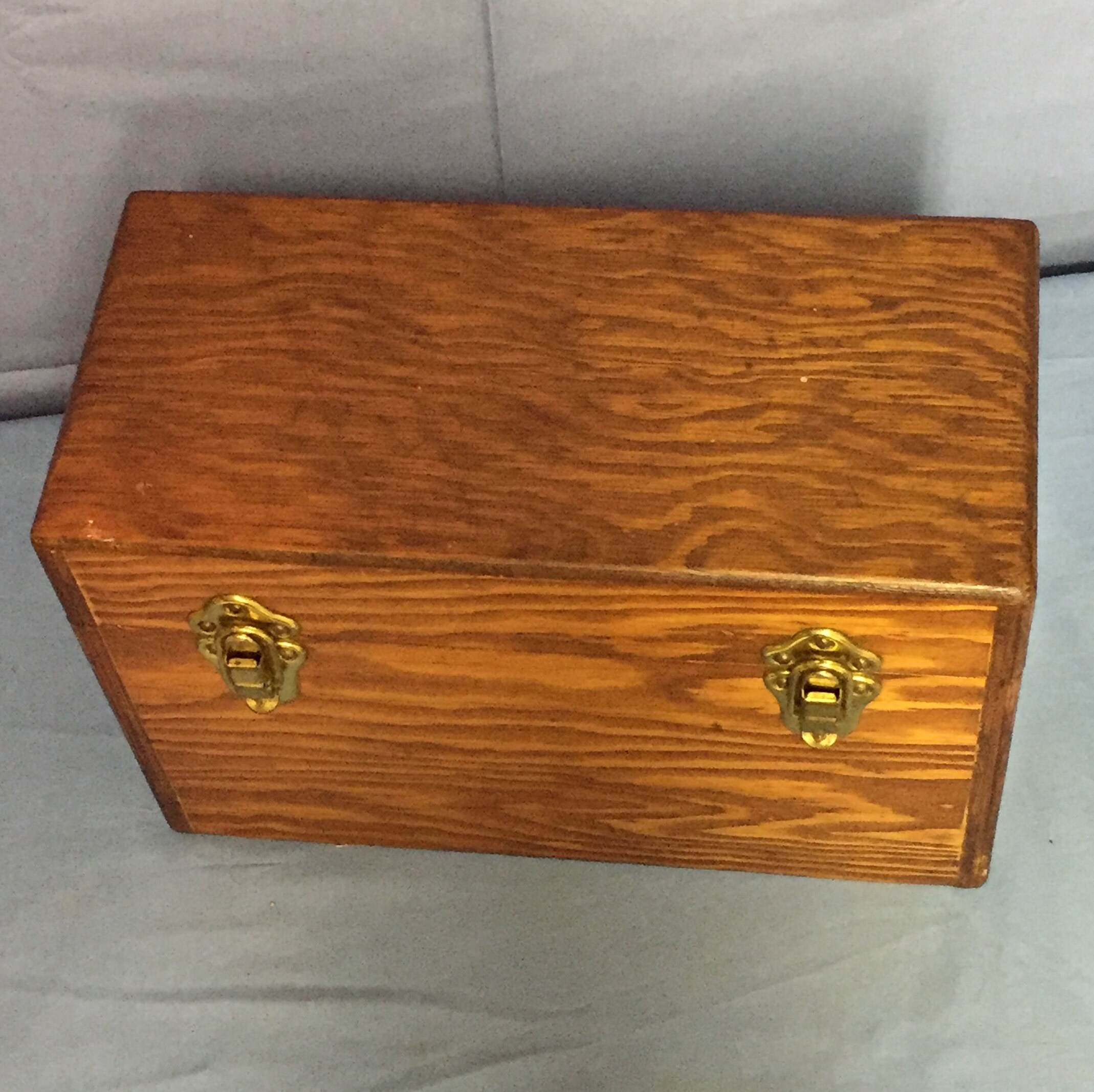 Rustic, Wooden, Hinged Box, Handmade Box, Lidded Box, Box With Latch