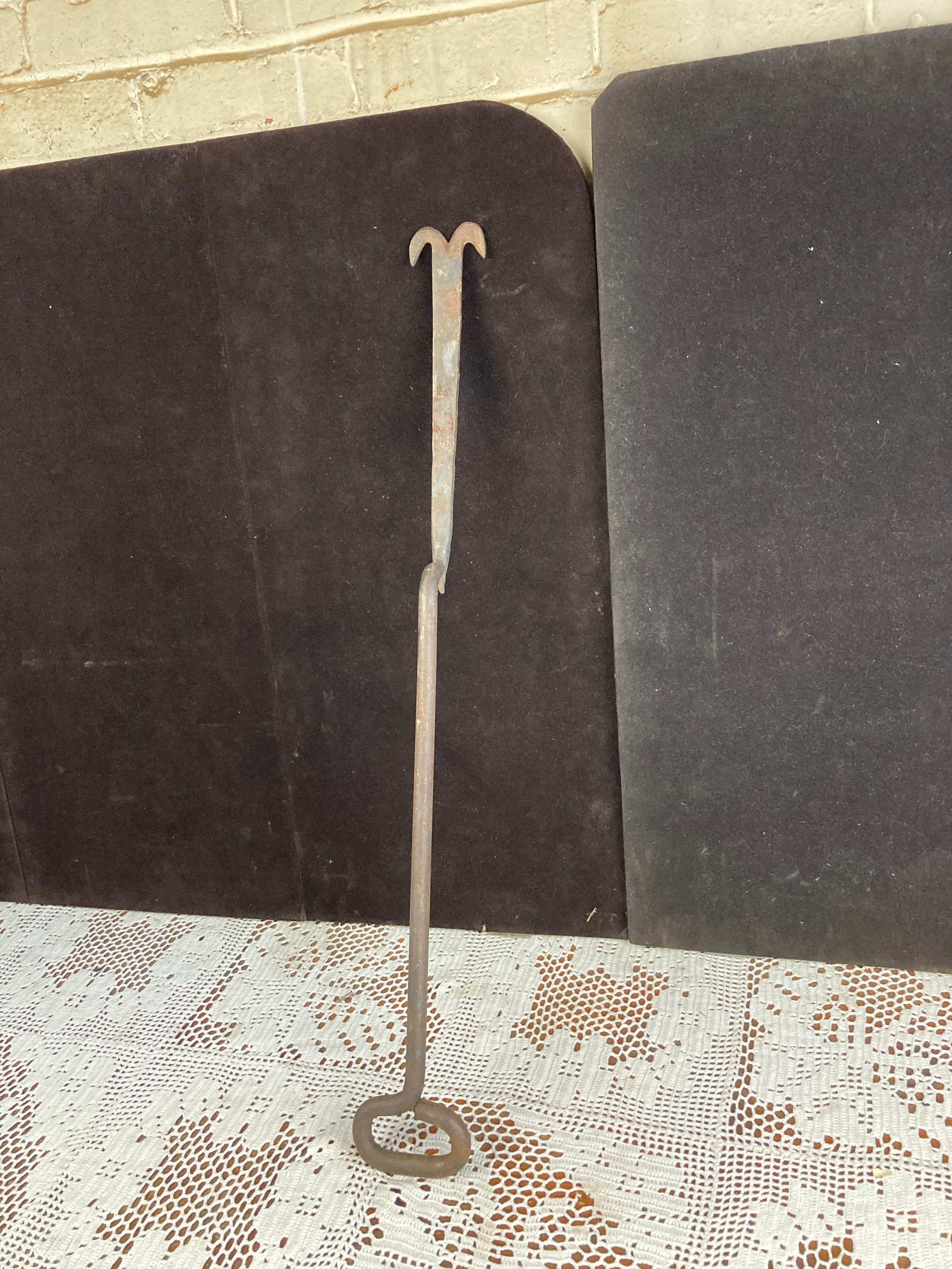Antique Slate Roofing Shingle Hook Tool, Slater's Roofing Tool