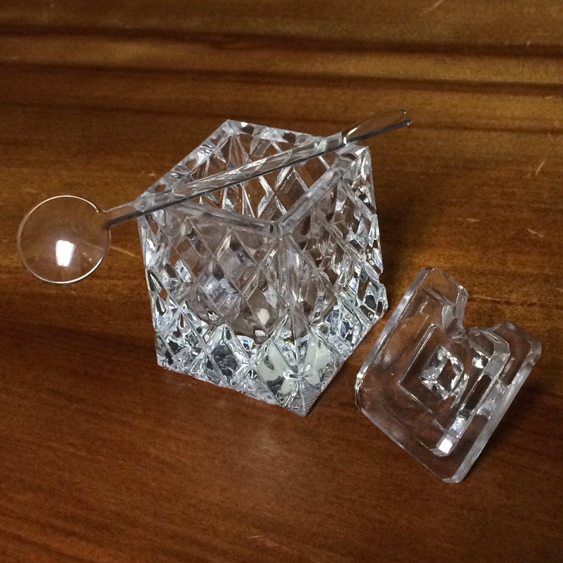 Vintage Crystal Condiment / Cruet Set from Western Germany, Set of 5