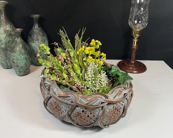 Japanese Split Bamboo, Hanakago, Ikebana Basket for Flower Arranging