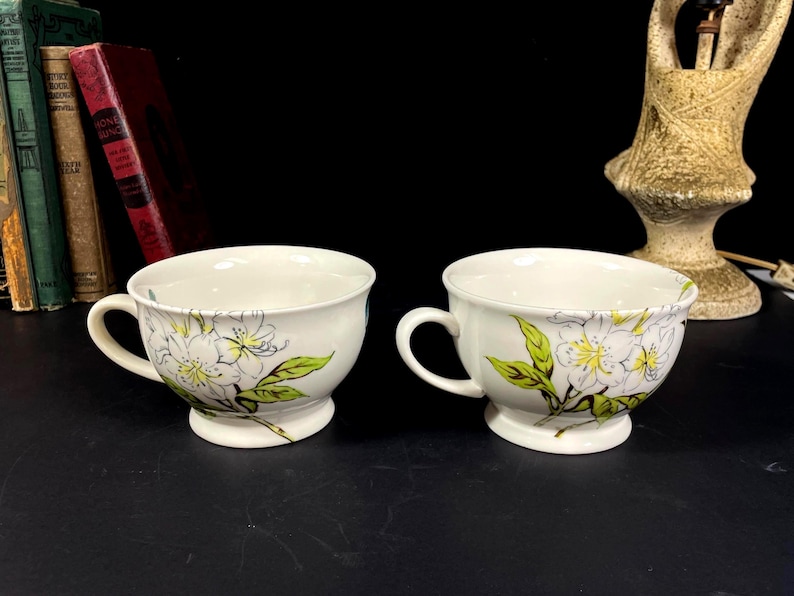 Studiemokken Anthropologie Butterfly: witte azalea bloemen, set van 2 afbeelding 2
