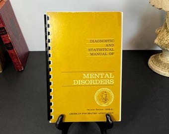 Authentic, Original Copy, DSM-II, Second Edition, First Printing 1968