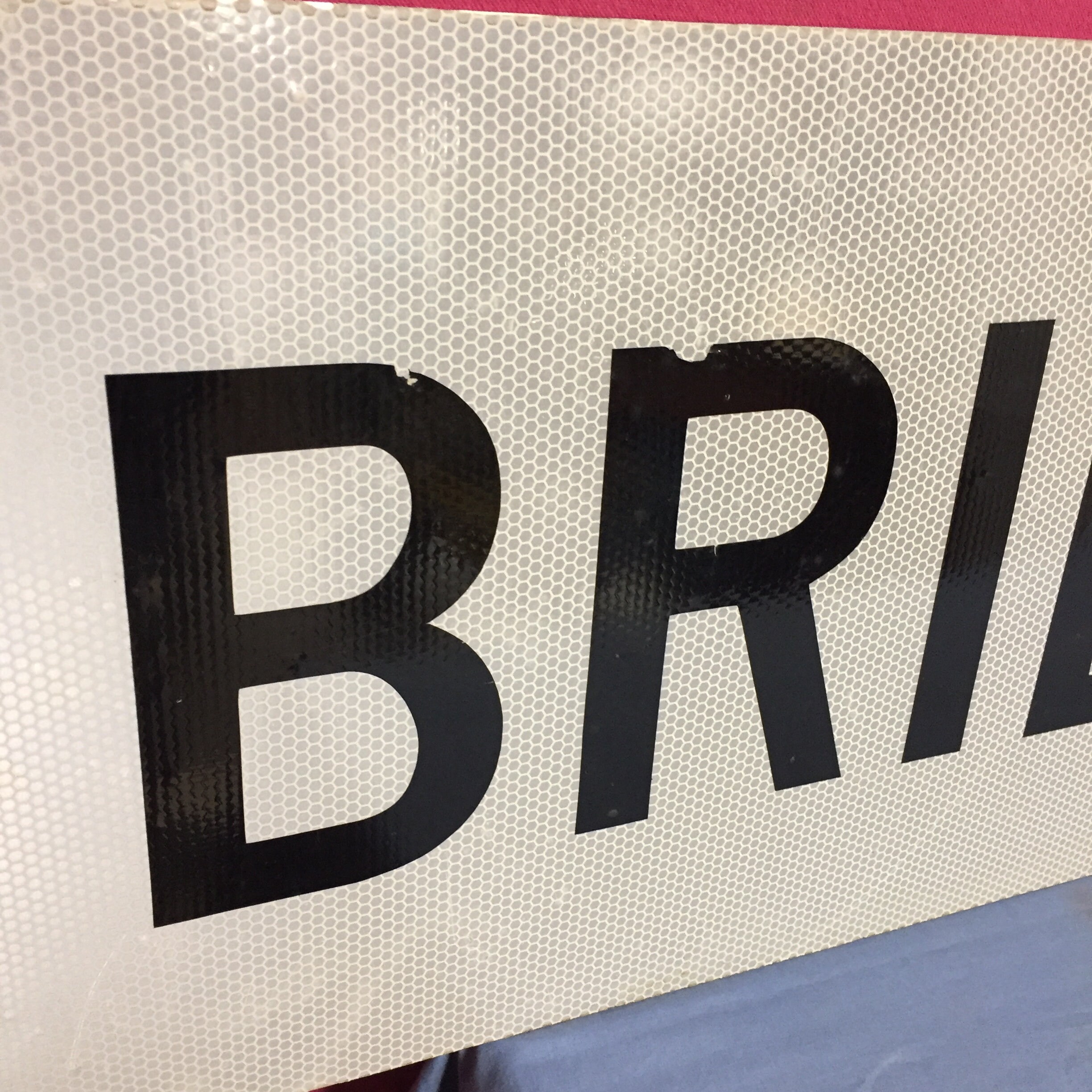 An Original Metal BRIDGE OUT Road Sign, Real Highway Sign, DOT Traffic ...