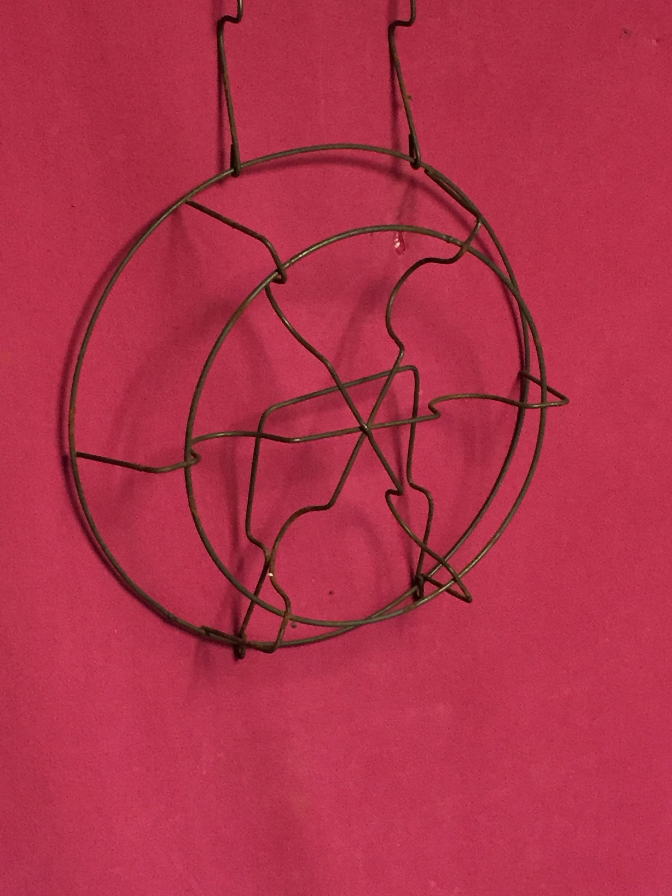 Vintage Wire Canning Rack Basket, 8 Jar Canner Rack Primitive, Rustic, Farmhouse, Cabin Ranch