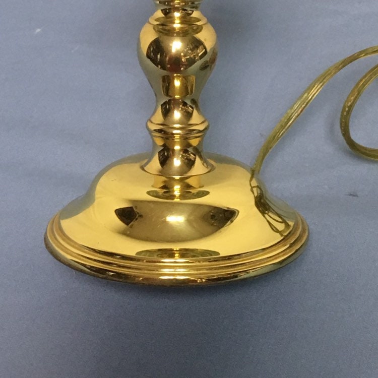 Baldwin Brass Table Lamp, Colonial Williamsburg Style Lamp, Candlestick Lamp