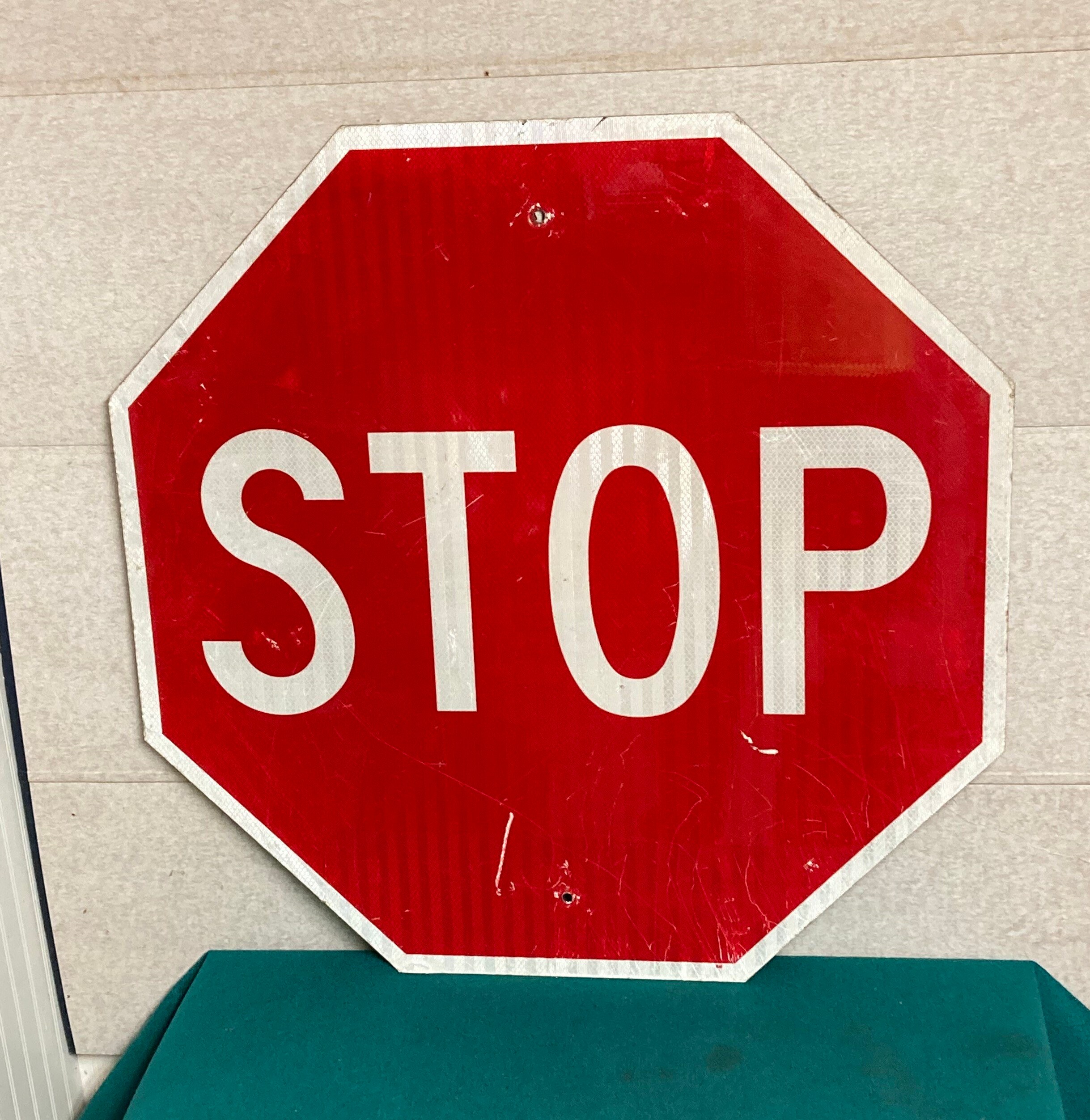 Vintage Authentic 30 Stop Sign, Real Pennsylvania Street Sign