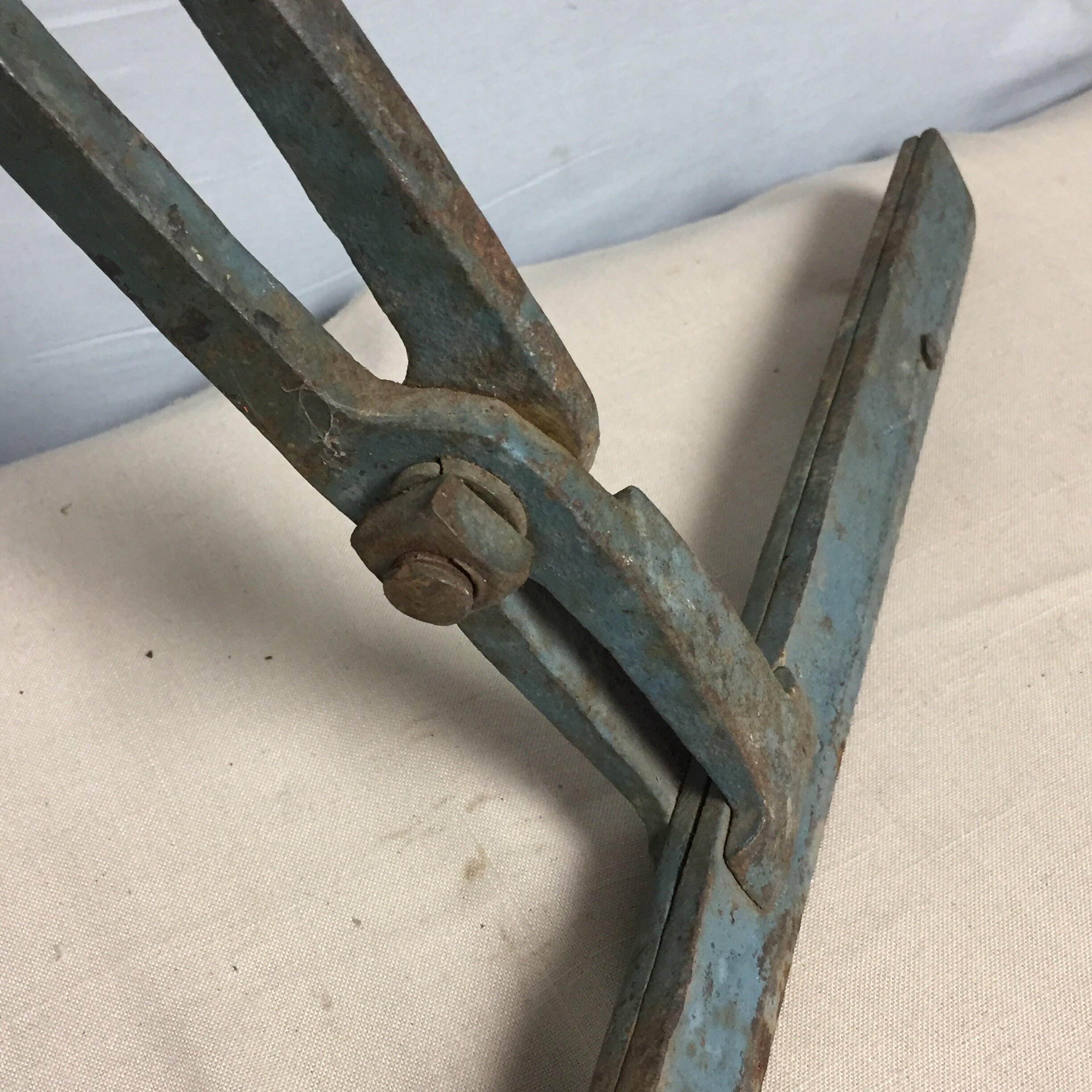 Vintage 18 Tinsmith Metal Roofing Seam Bending Tongs Tool, Roof Edge