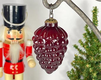 Kugel Glass Grapes Ornament