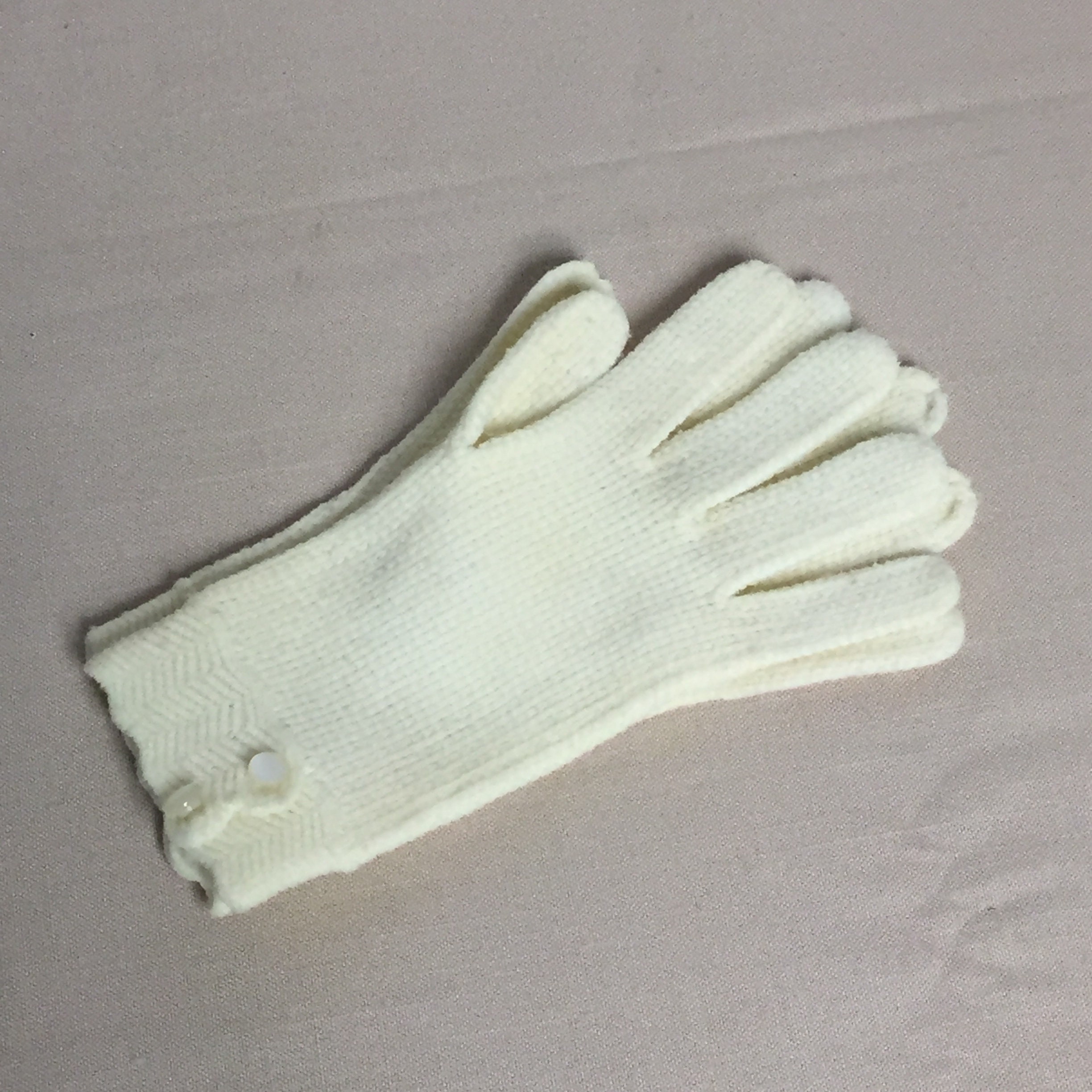 Vintage Ladies Gloves Made in Japan, Nylon Knit Gloves, With Two