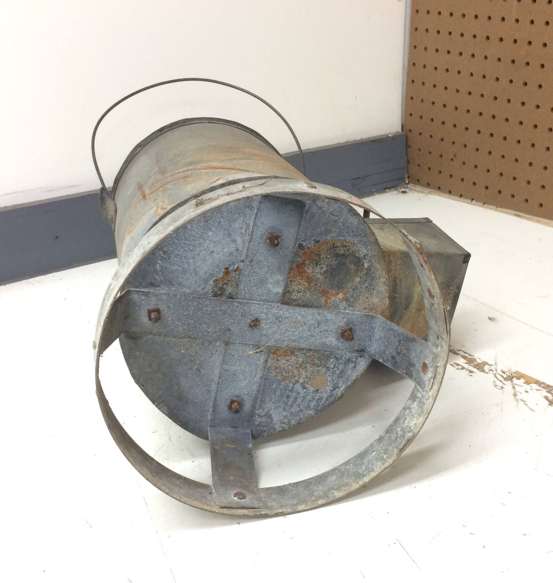 Antique Primitive Soldering Iron Coal Furnace Stove Portable Blacksmith