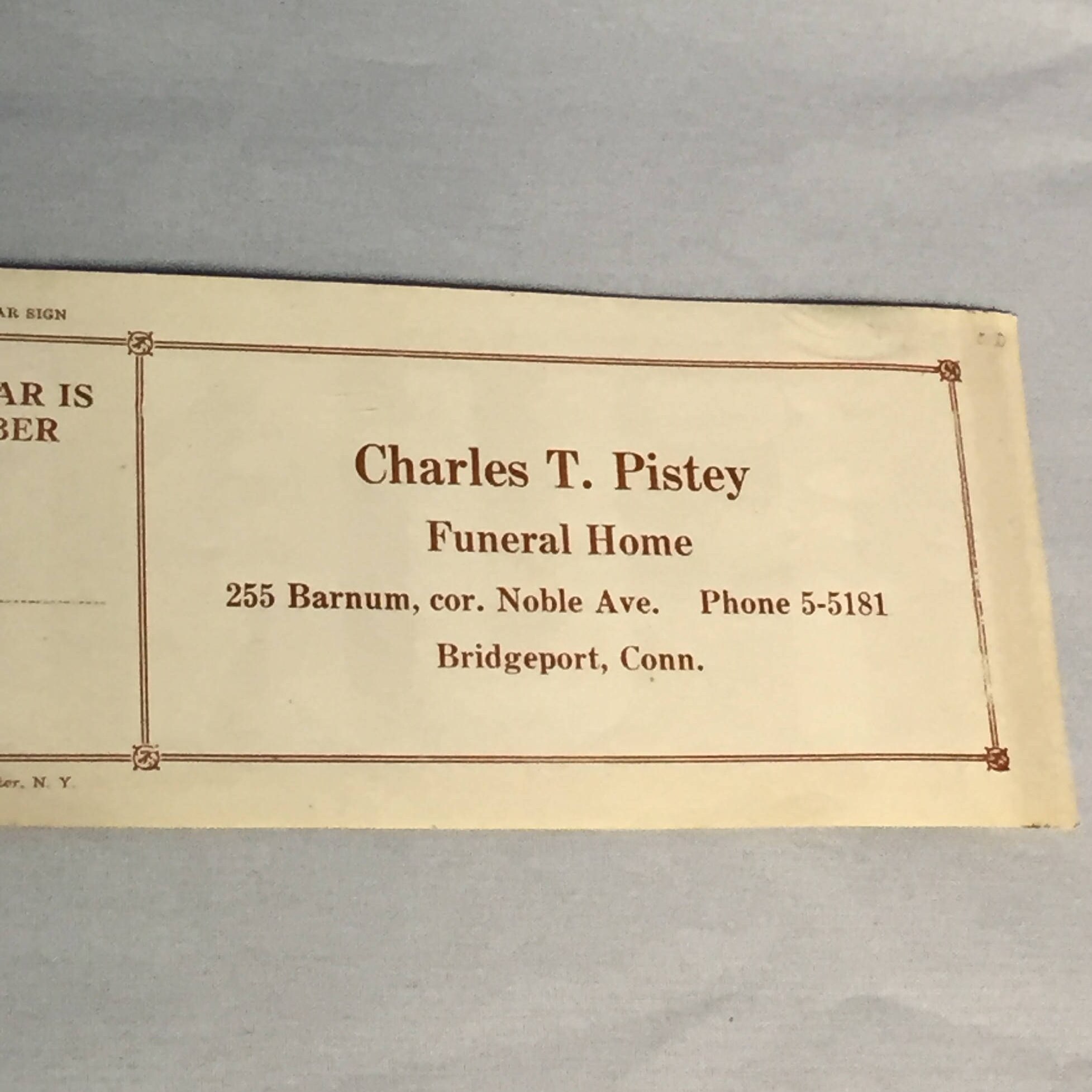 Vintage Funeral Car Sign, Funeral Procession Sticker, Mortuary