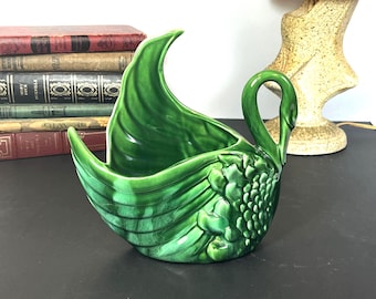 Royal Haeger, MCM, Green Swan Planter