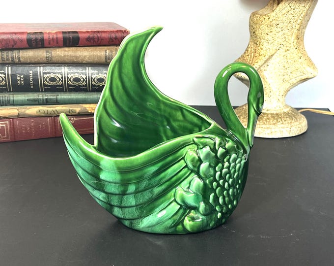 Featured listing image: Royal Haeger, MCM, Green Swan Planter