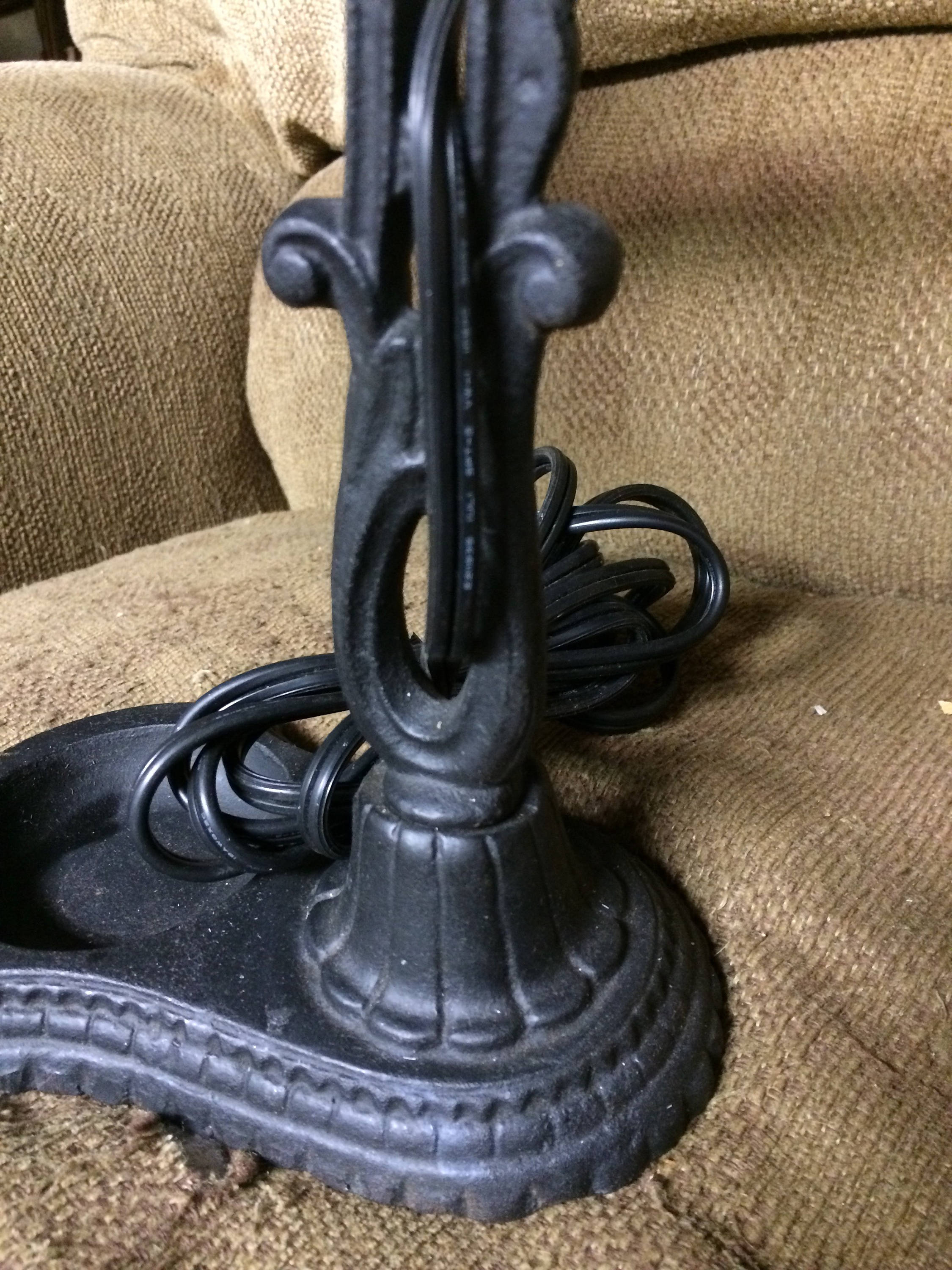 Antique Cast Iron Piano Desk Lamp Industrial, Vintage Bridge Arm Desk