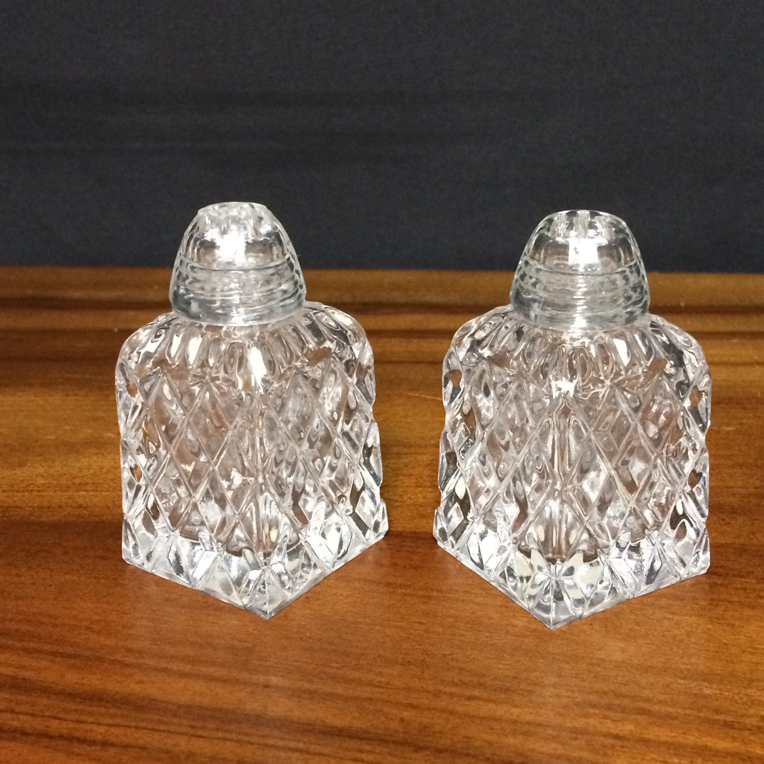 Vintage Crystal Condiment / Cruet Set from Western Germany, Set of 5