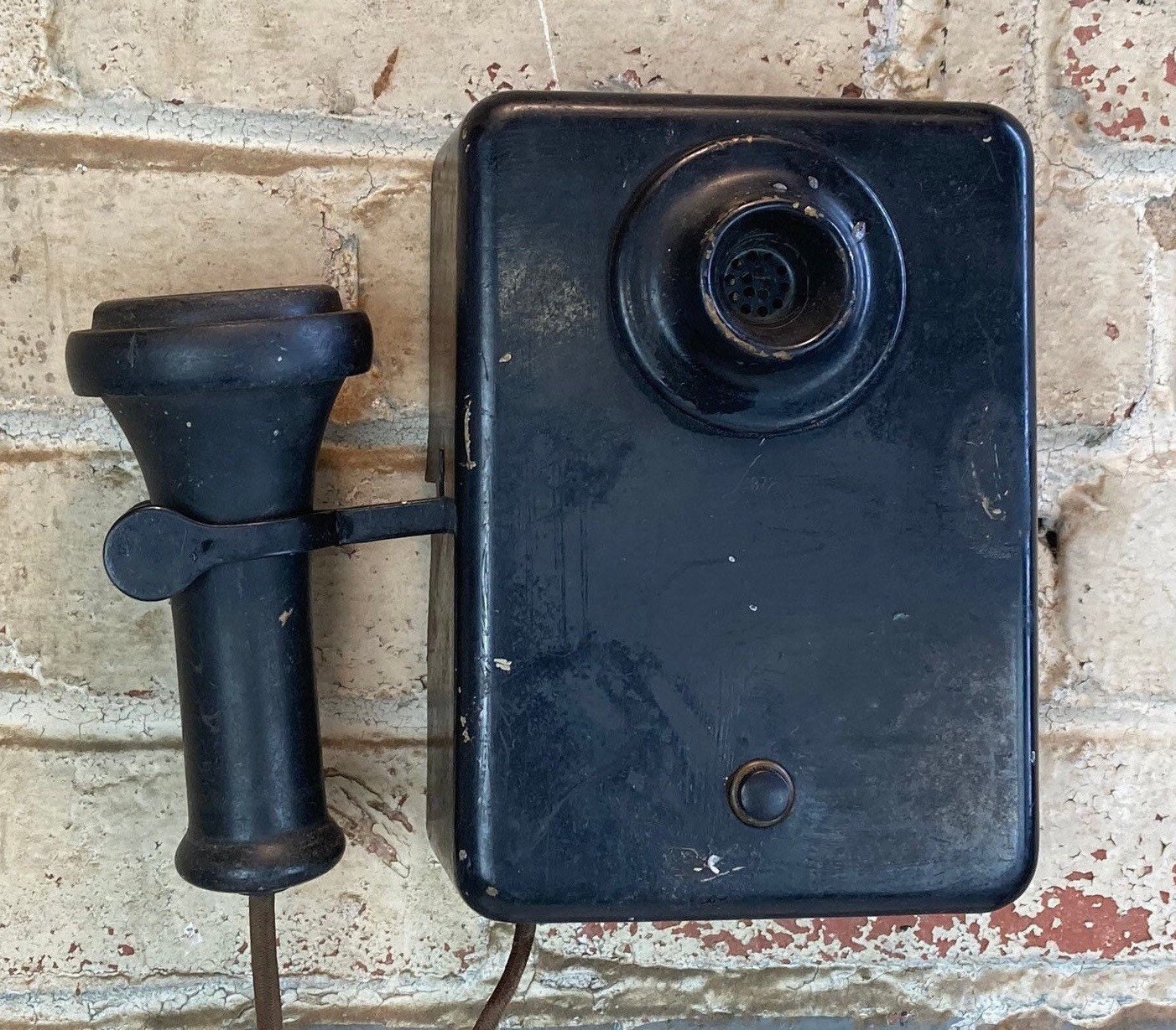 Antique 1900's Black Wall Telephone Edwards, Western Electric