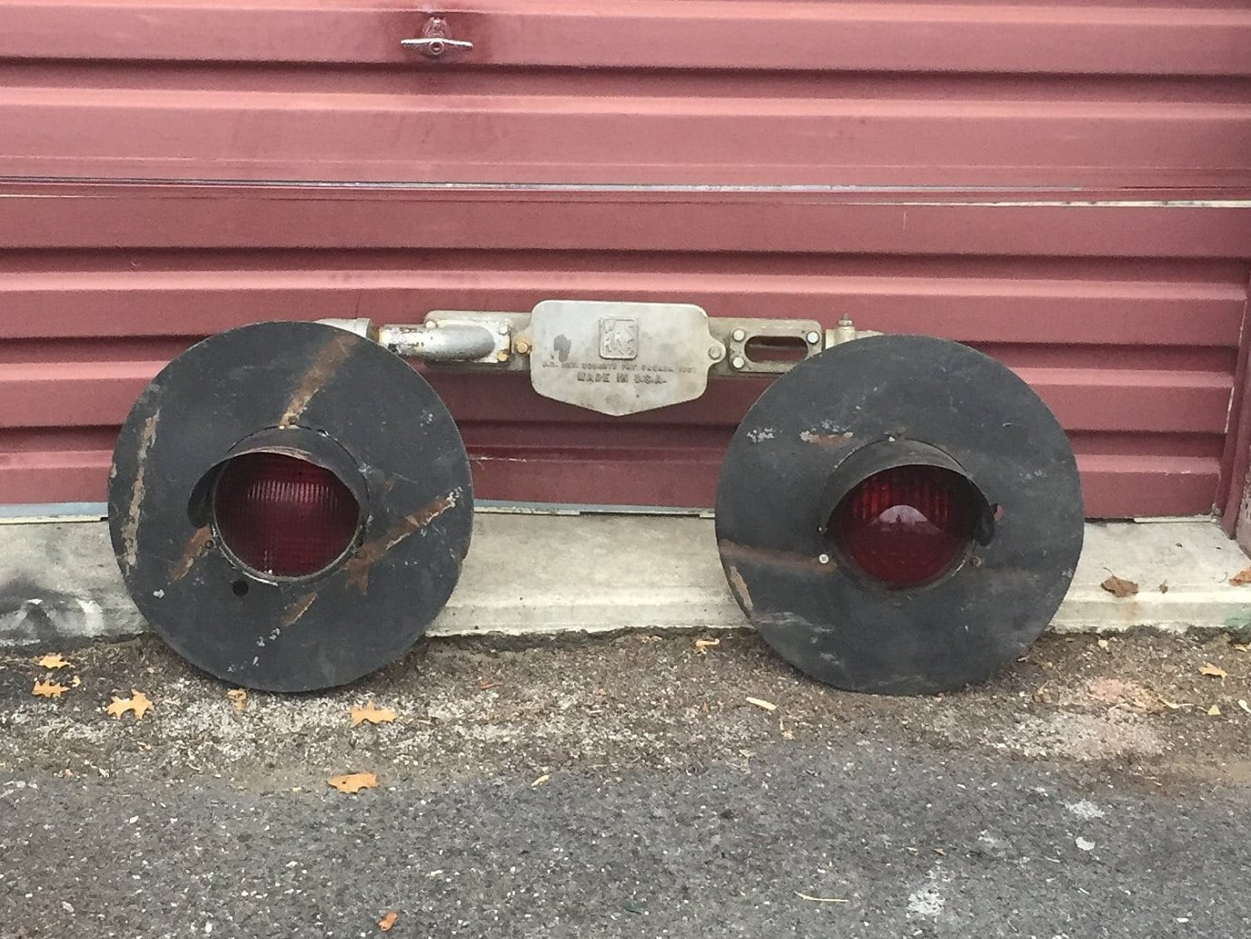 Vintage WRRS Authentic Railroad Train Crossing Signal Stop Lights Set