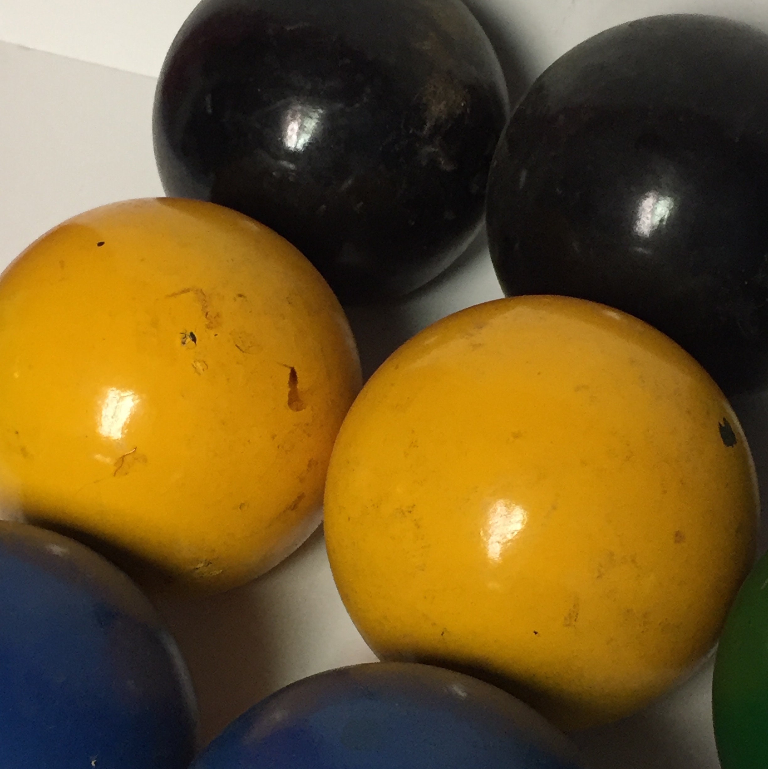 Bocce Balls Set of 8 Vintage Italian Bocce Balls, Lawn Bowling, Outdoor