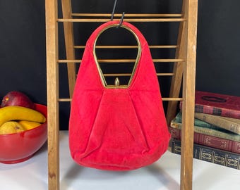 Fabrique, Red, Velvet, Handbag