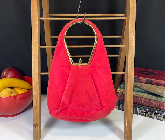 Fabrique, Red, Velvet, Handbag