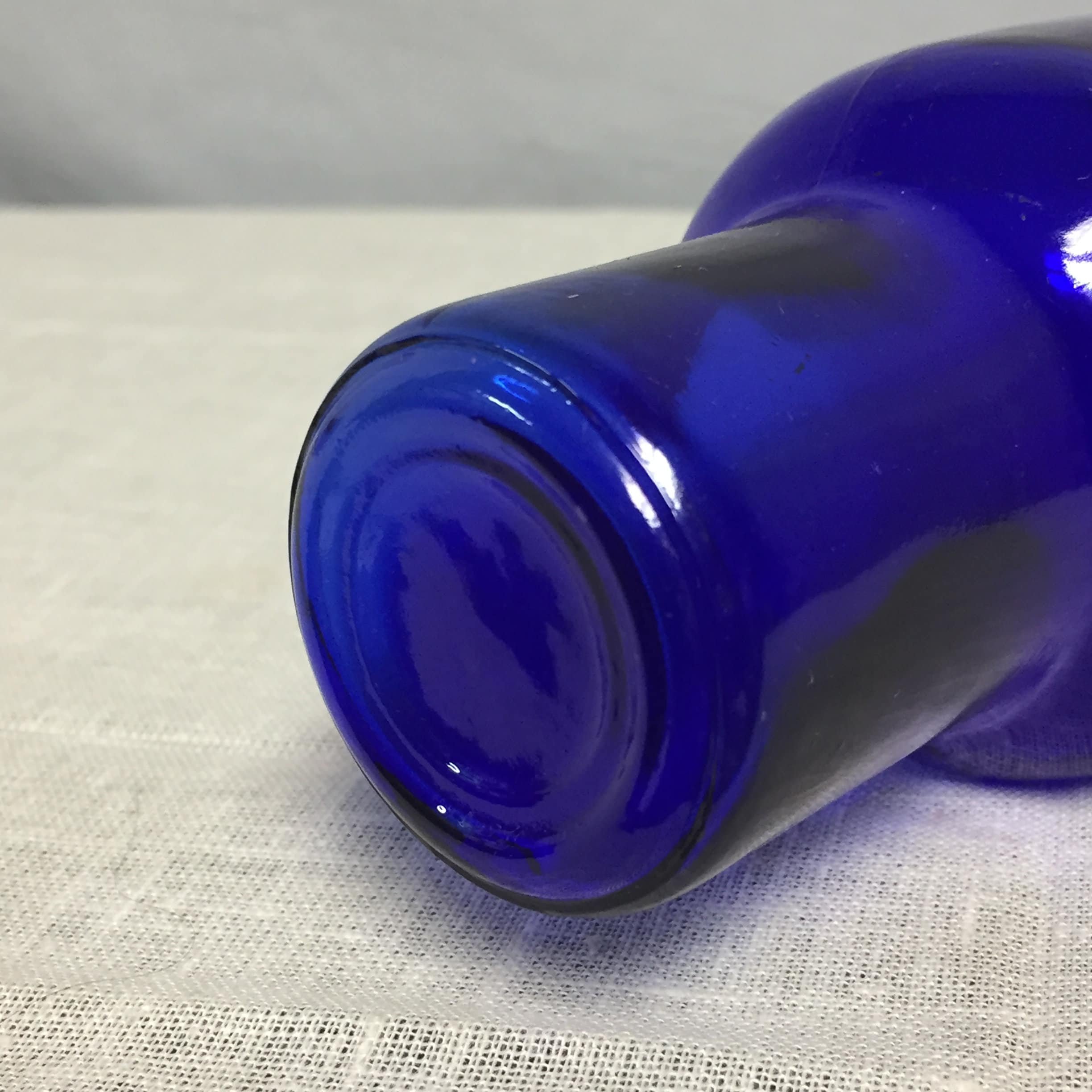 Vintage Baker's Choice Glass Rolling Pin, Cobalt Blue Rolling Pin