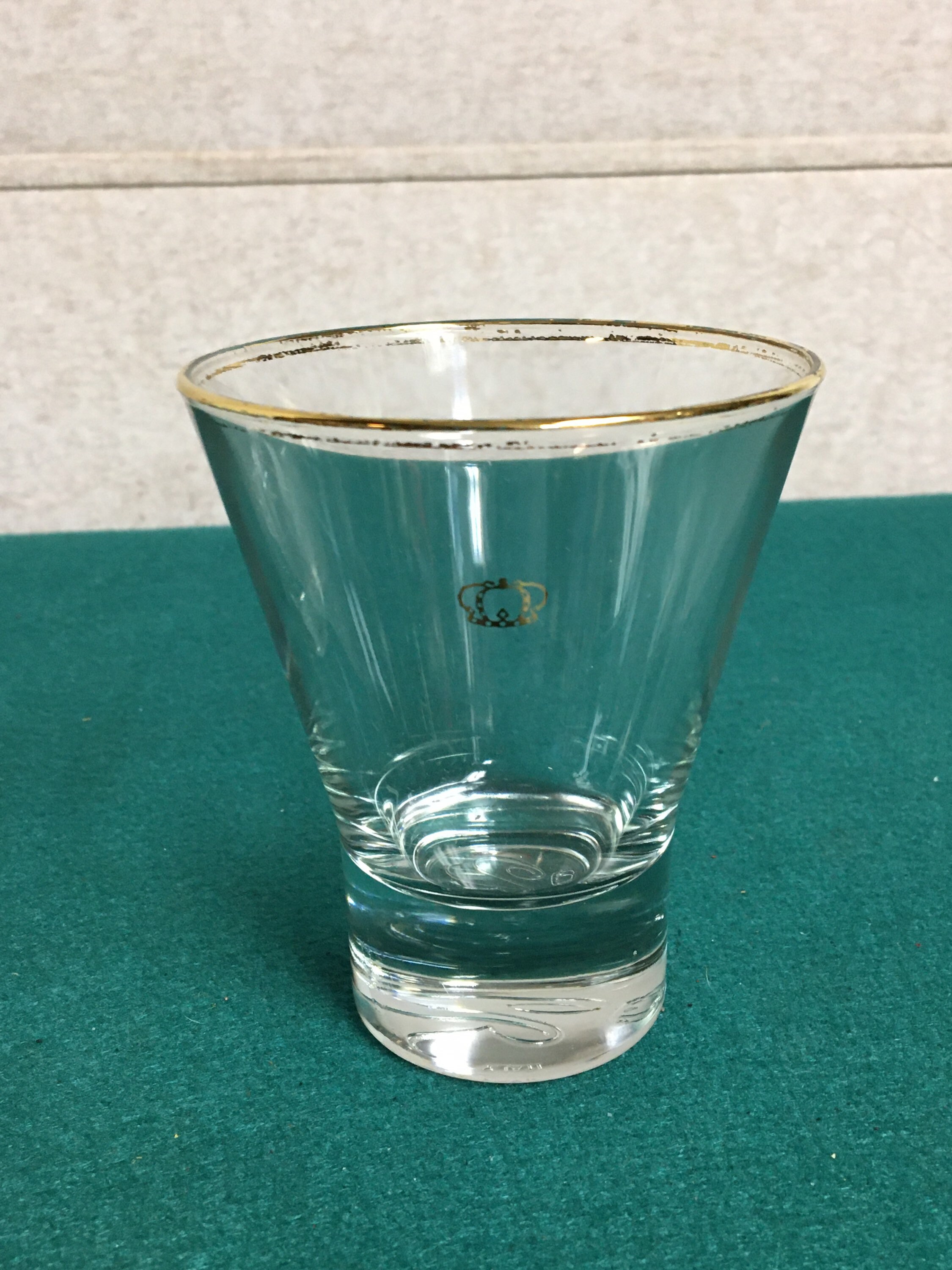 Crown Royal Flared Cocktail Glasses, Set of Two (2), Lowball Bar