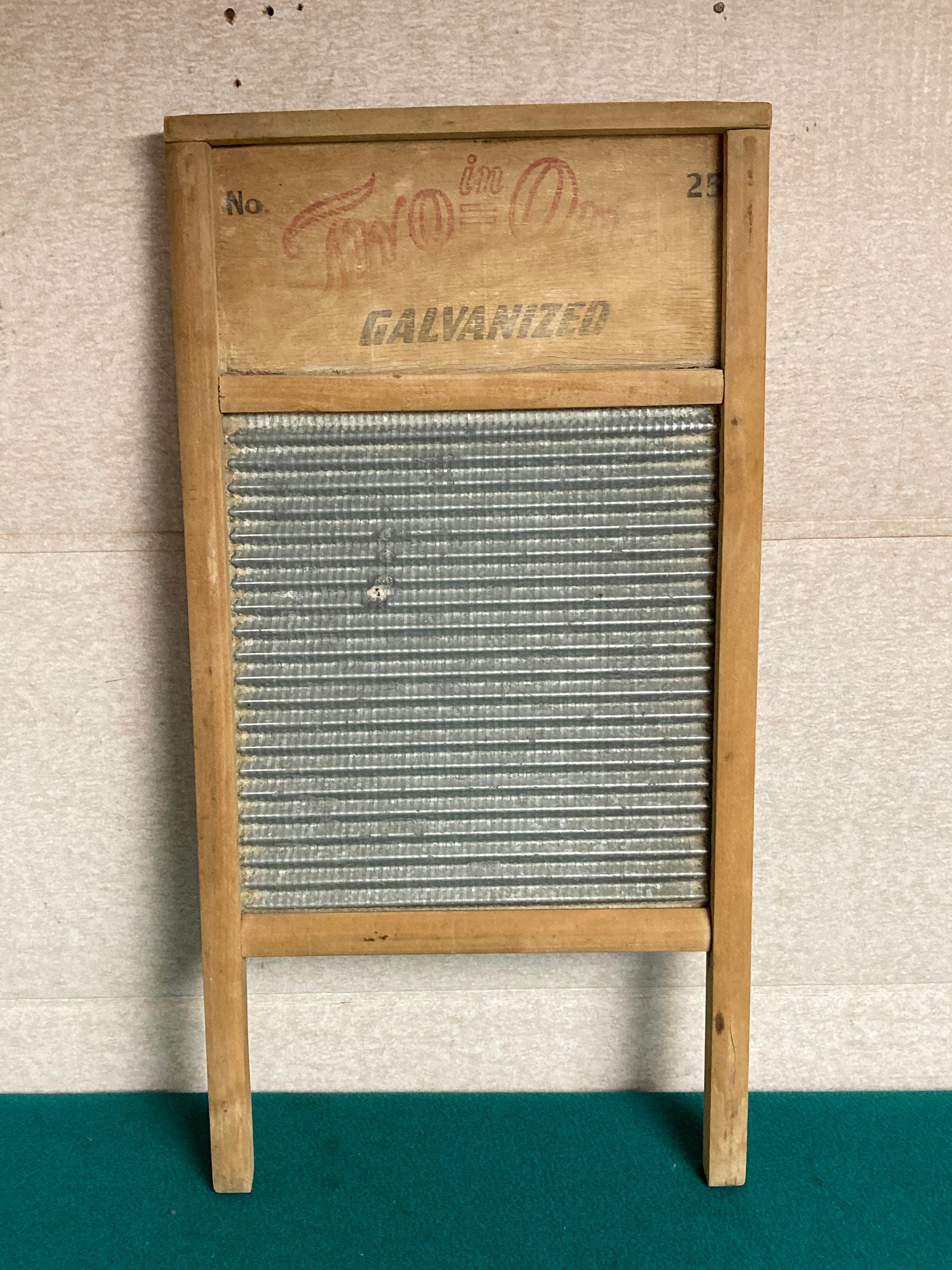 Primitive Antique Carolina Washboard Two In One Family Size