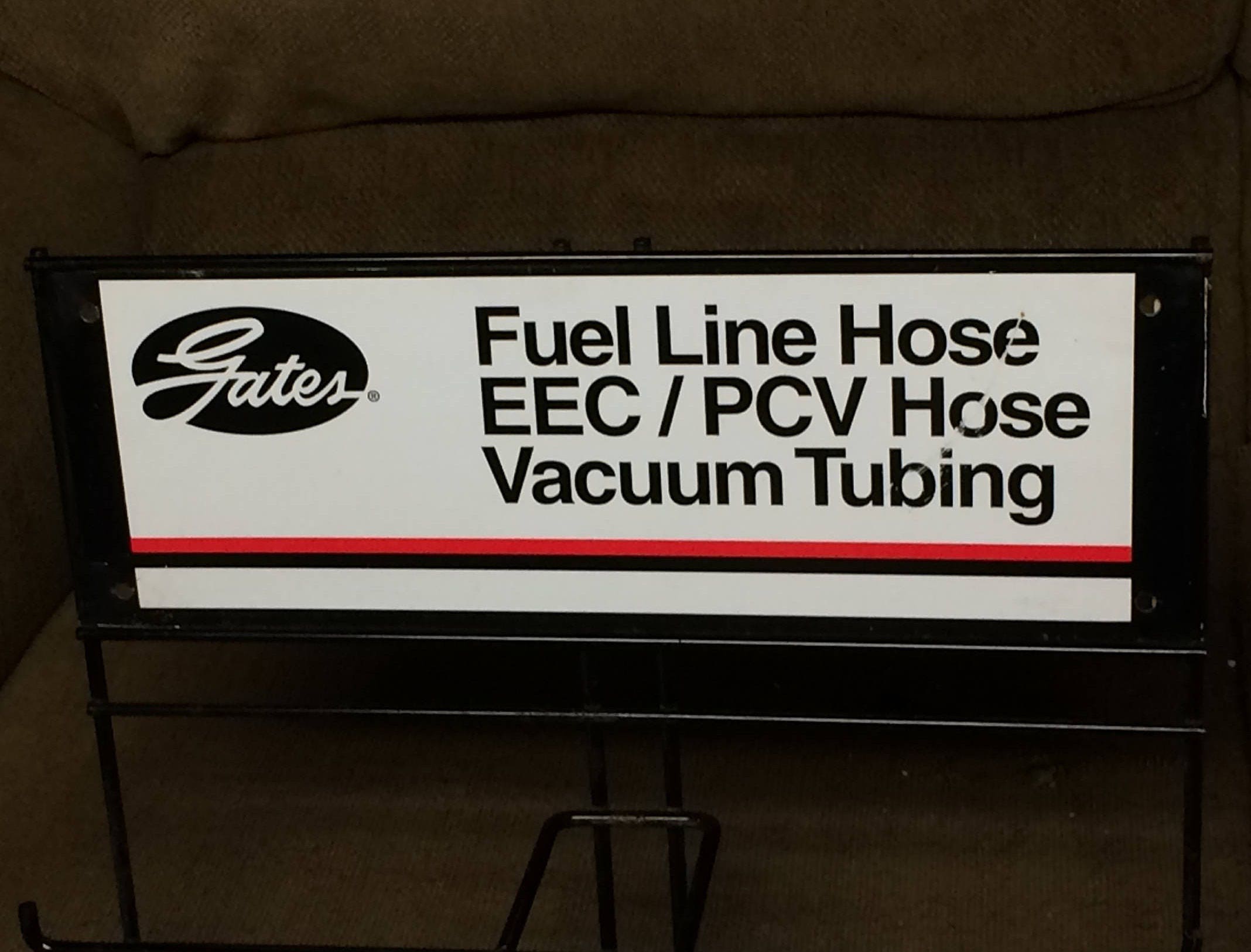 GATES Automotive Gas Station Advertising Display Rack Gates Belts Hoses