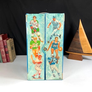 All Star-sportkaartetui uit de jaren 1970, opberger voor honkbal en voetbalkaarten