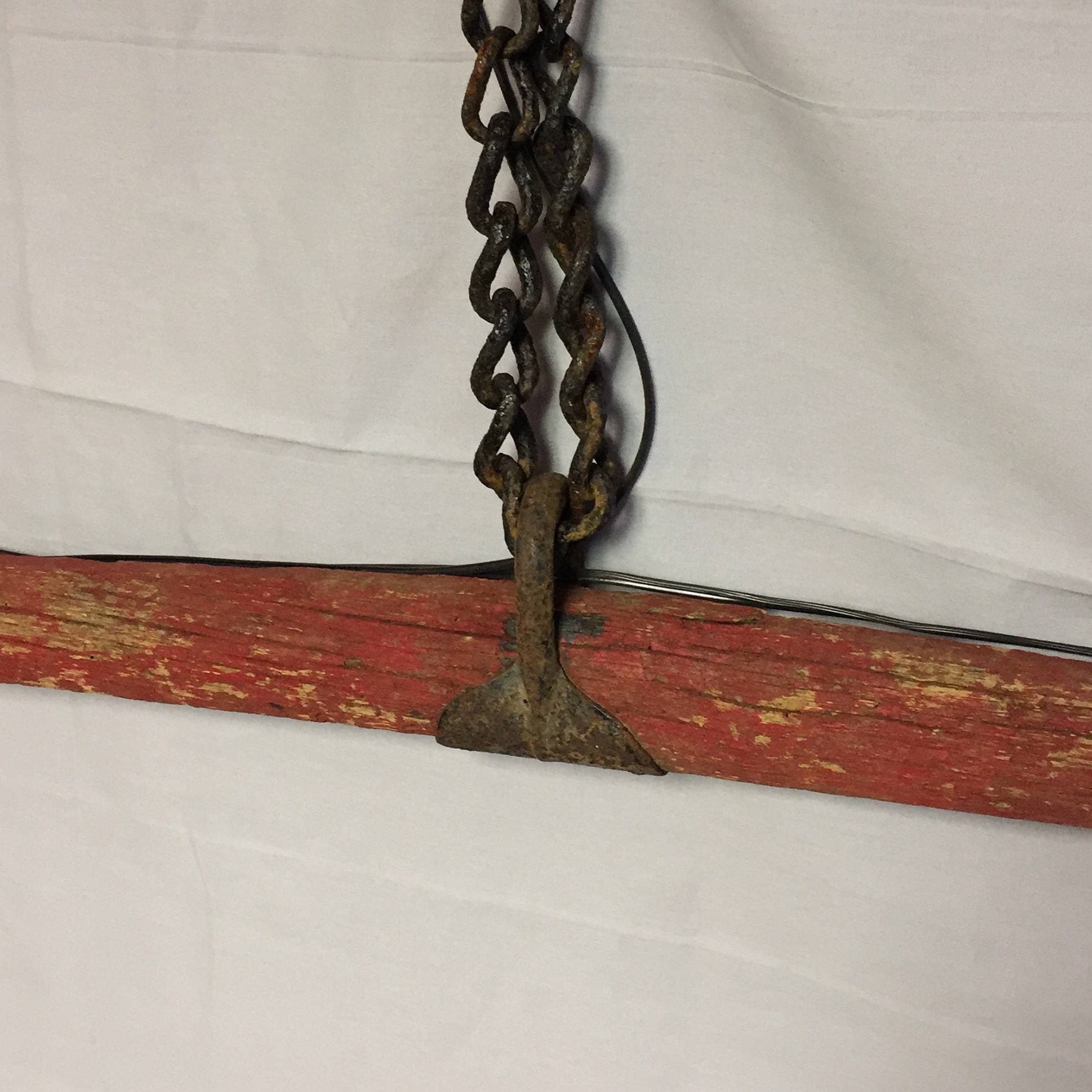 UNIQUE Double Pendant Ceiling Light Repurposed Horse Yoke Light